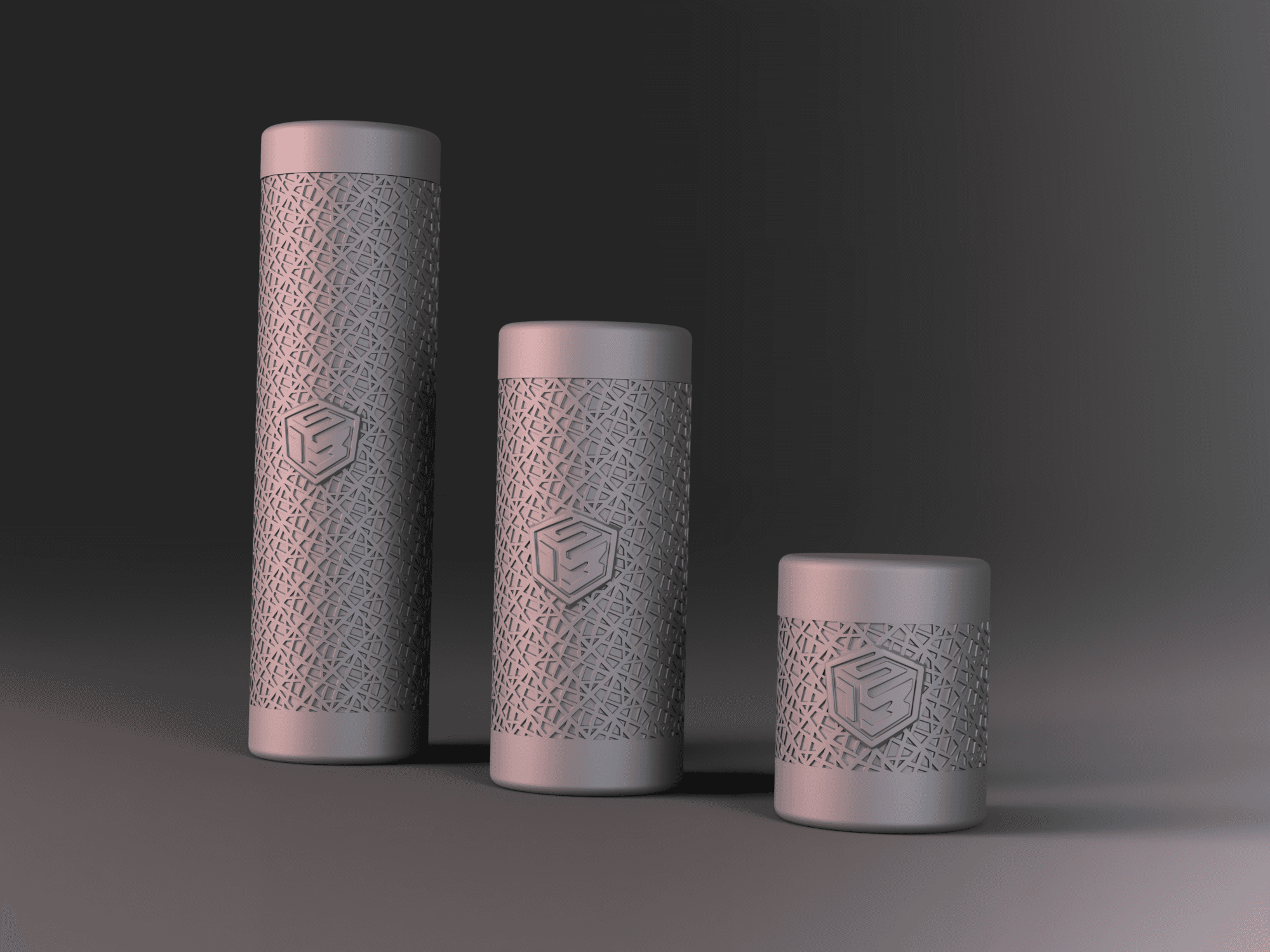 Storage Container / Jar - Cylindrical - Abstract 3d model