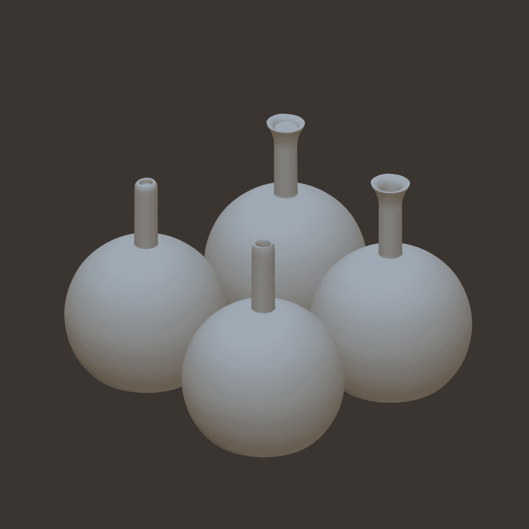 Flasks 3d model