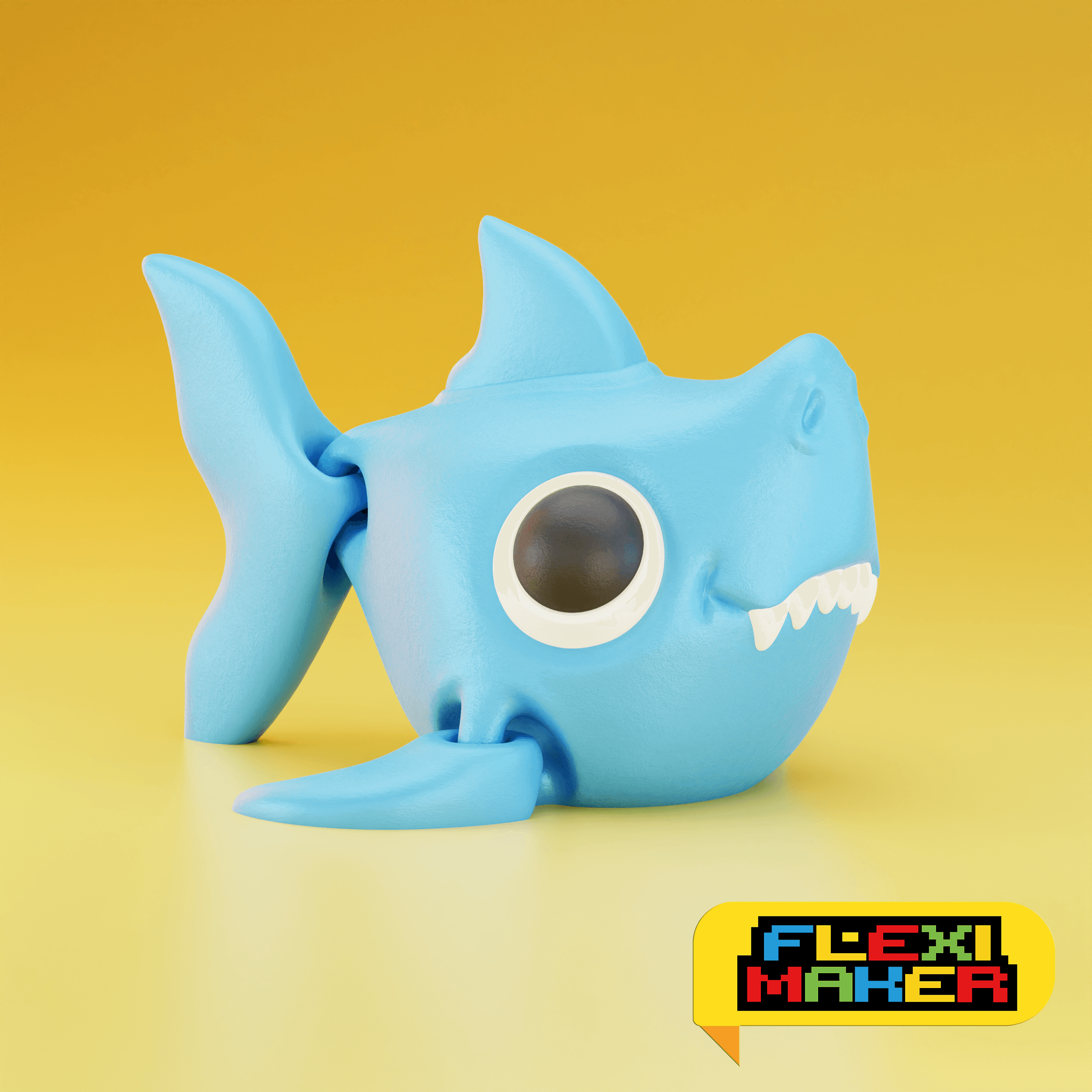 Flexi shark 3d model