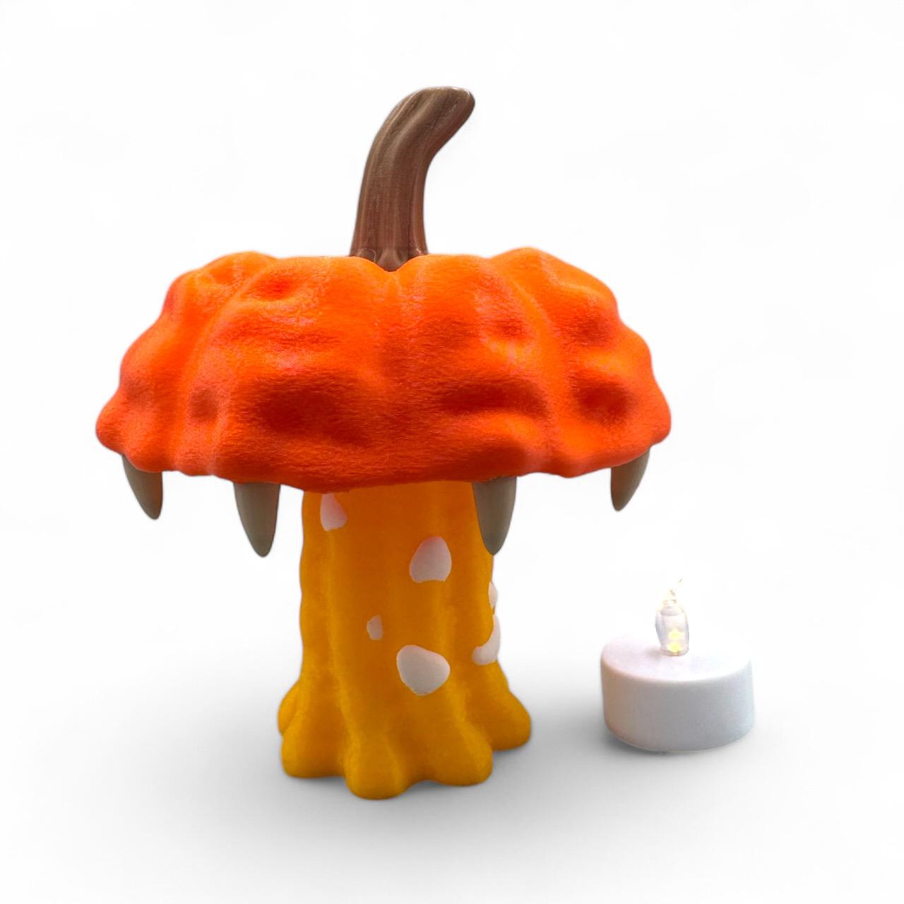 Enchanted Pumpkin Mushroom Tea Light - night light  3d model