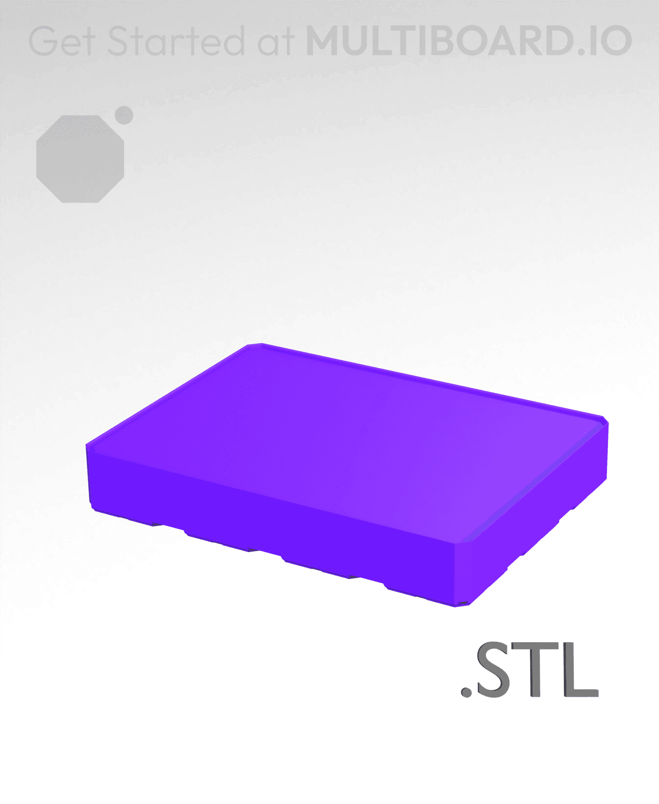 4x3x0·75 - Multibin Insert - STL Remixing File 3d model