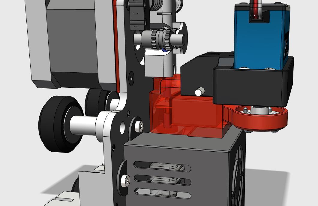 Filament Cutter for Ender-3 Microswiss Extruder 3d model