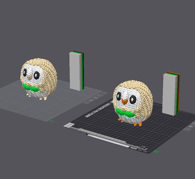 Knit Rowlet - Support Free - Pokemon 3d model