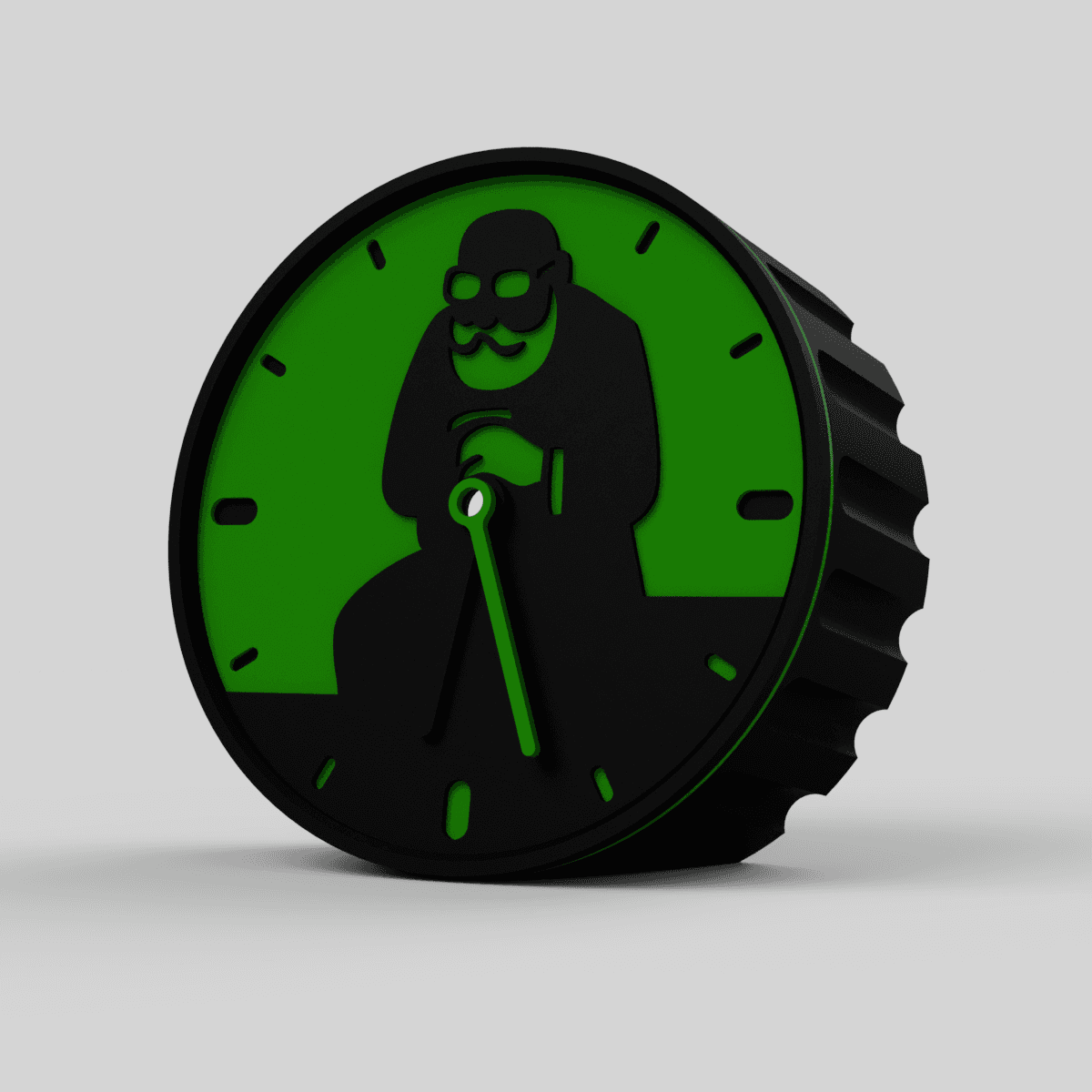 Creepy old lady from Vienna clock 3d model