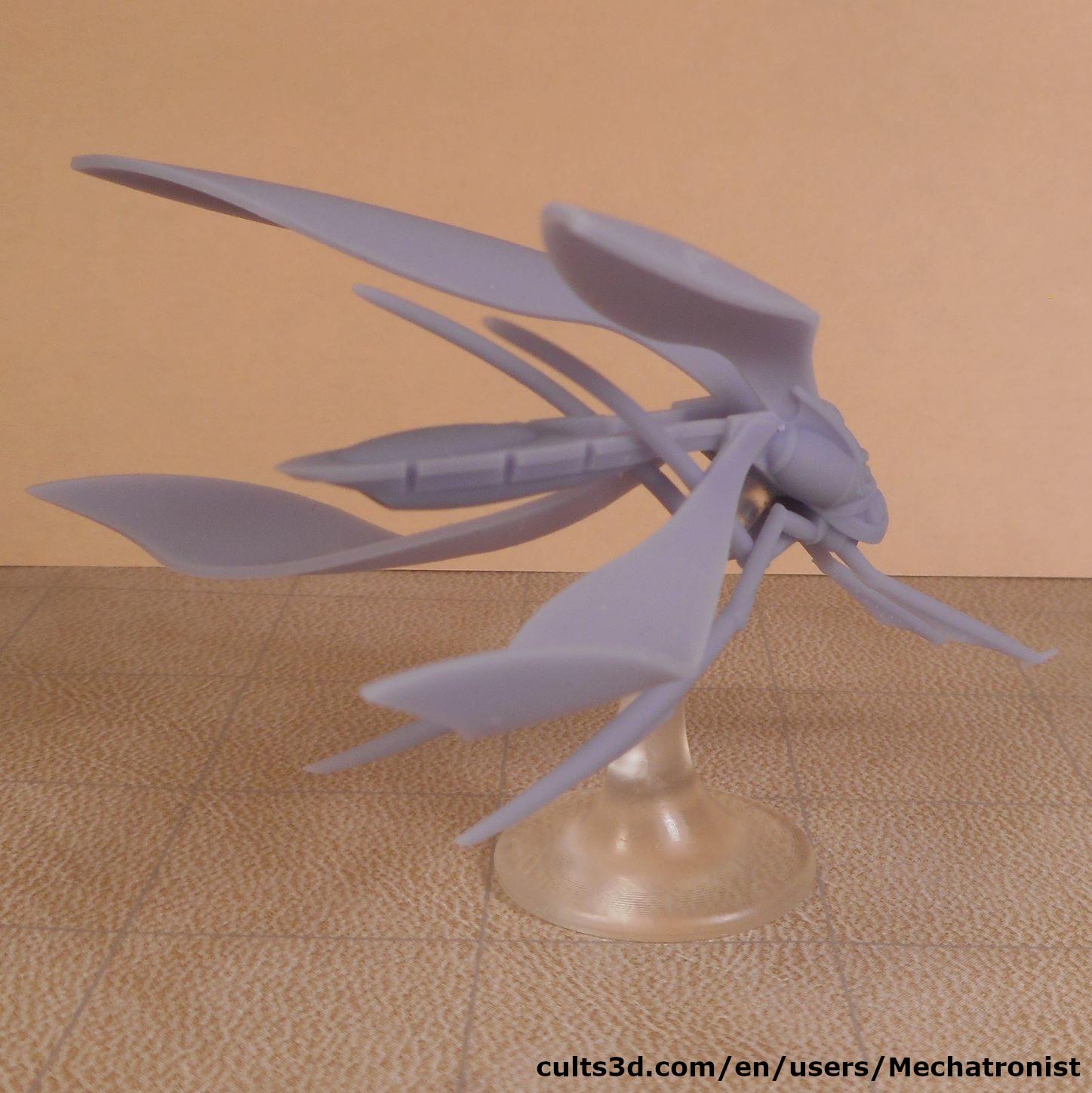 Damselfly Ship Spelljammer Miniature from DnD 3d model