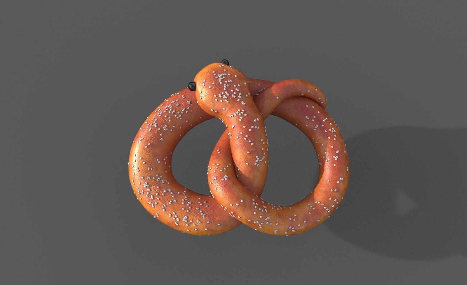 Pretzel Snake 3d model