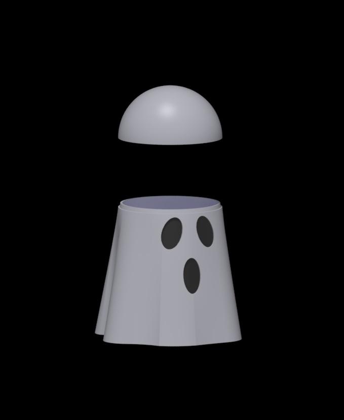 Halloween Ghost Jar 3d model