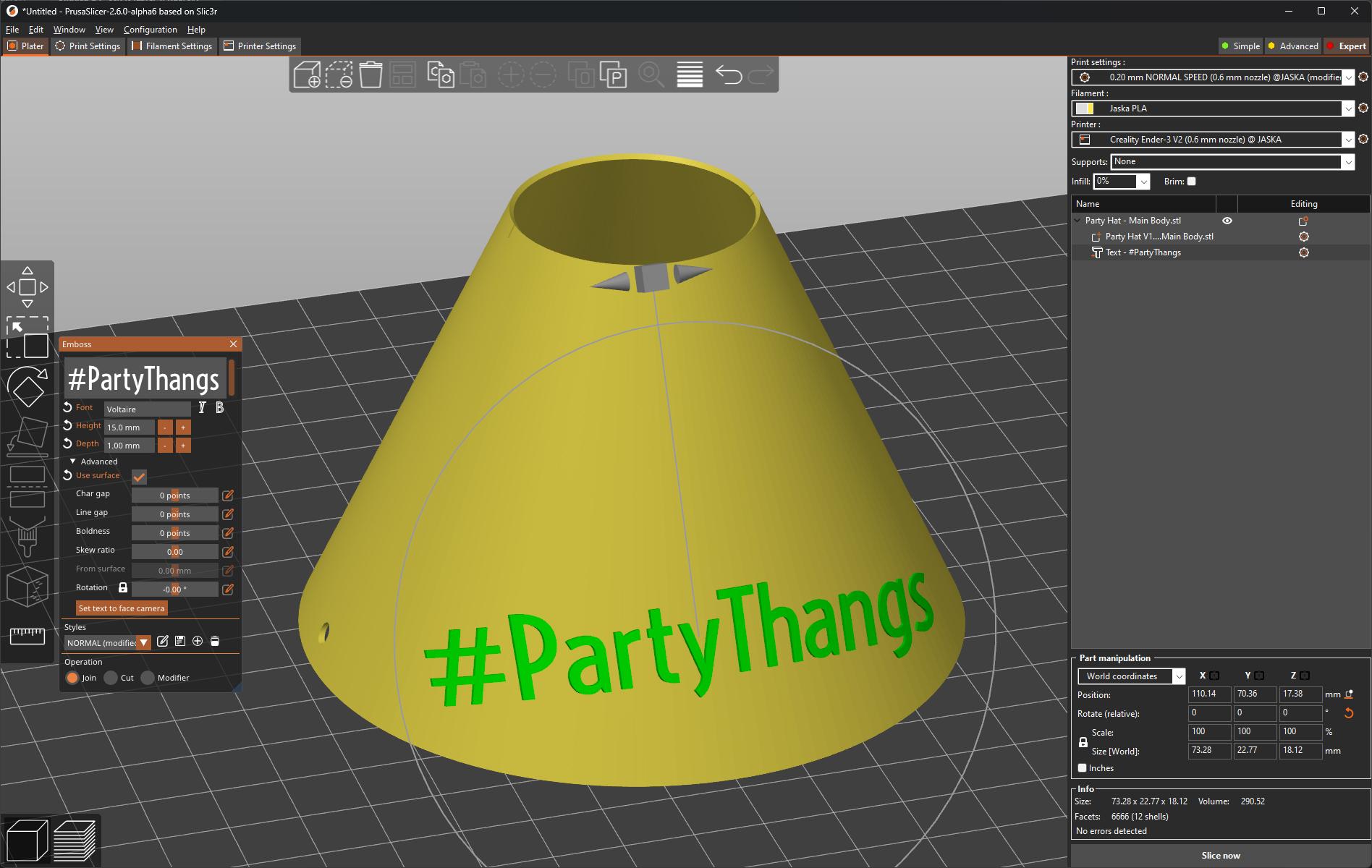 Party Hat PRO #PartyThangs 3d model