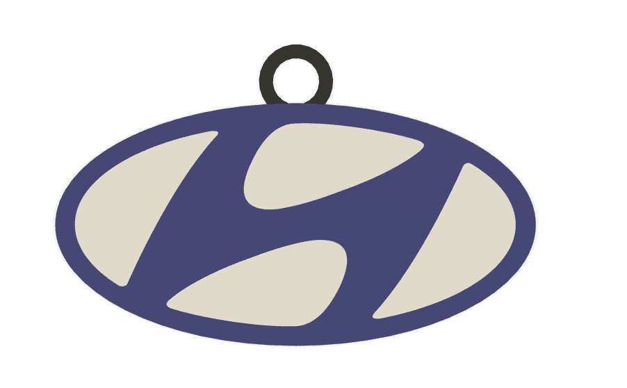 Keychain: Hyundai III 3d model