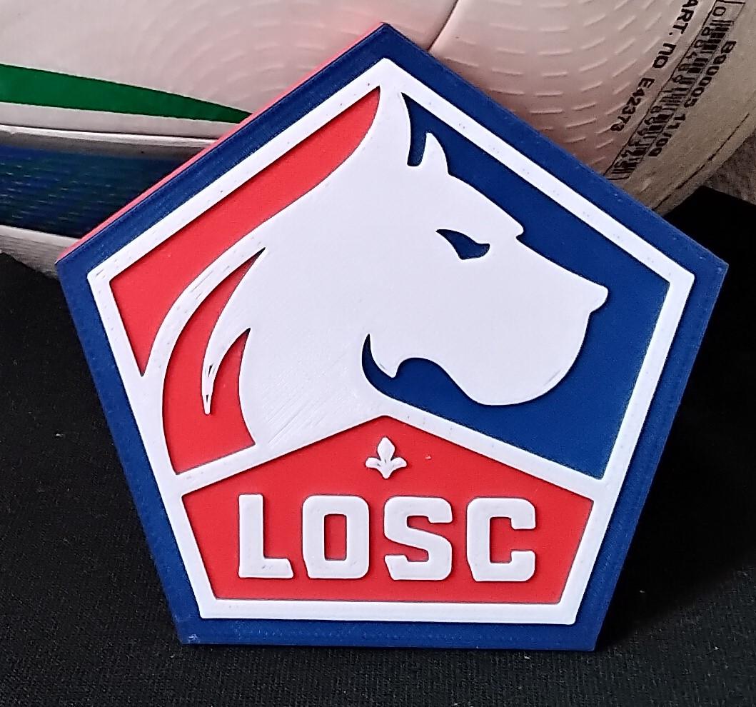 Lille Olympique Sporting Club (LOSC) coaster or plaque 3d model