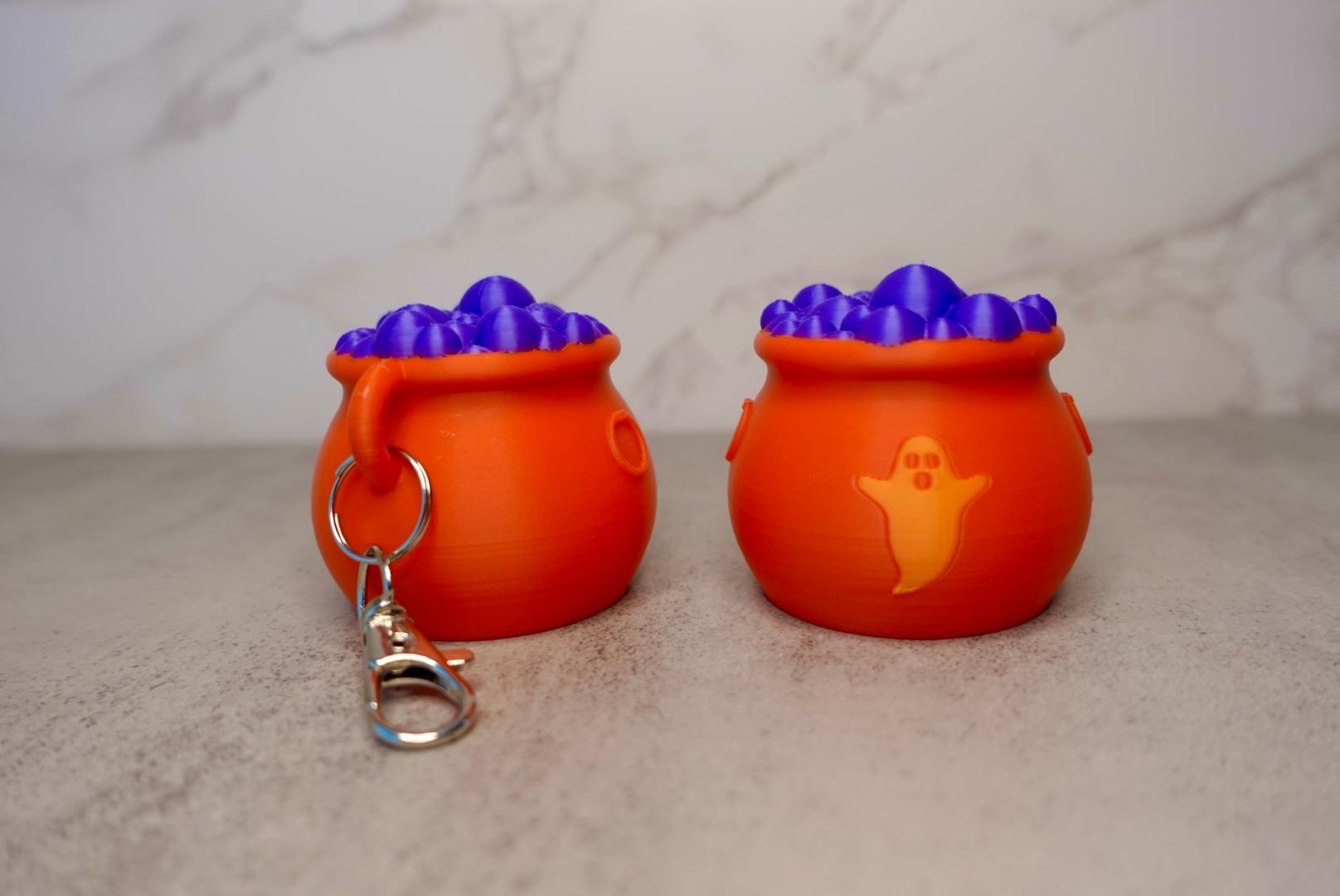 Ghost Cauldron Keychain 3d model