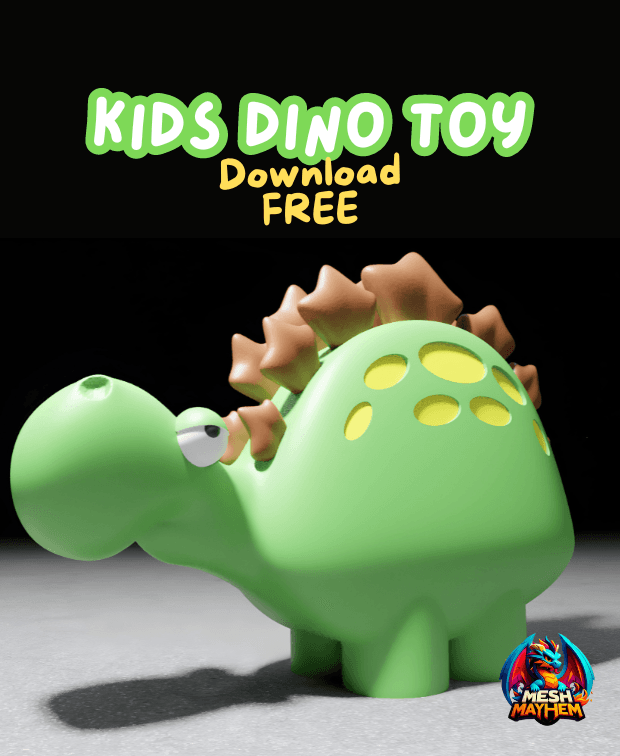 Free Kids Dino Toy 3d model