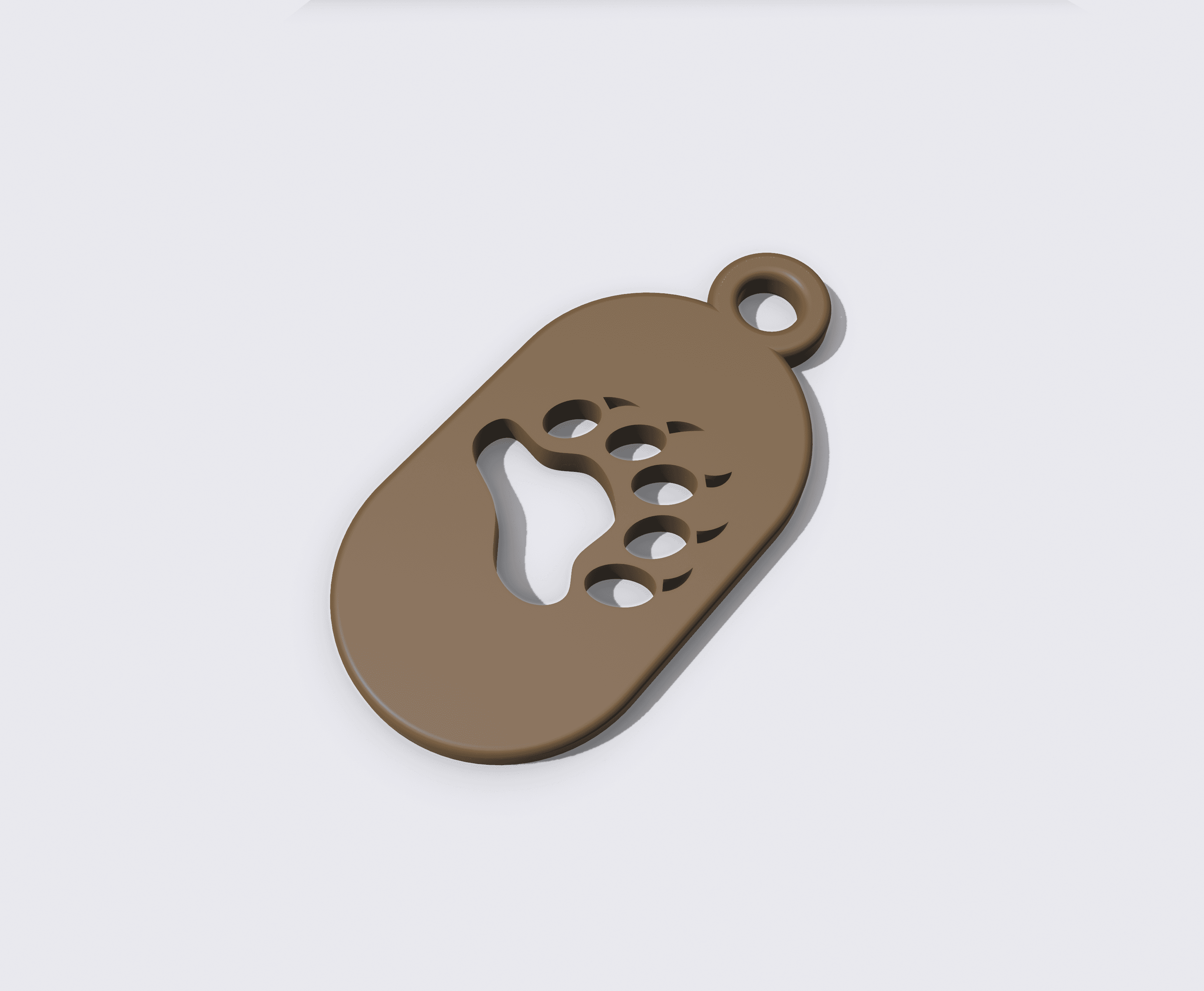 Key Fob - Bear 3d model