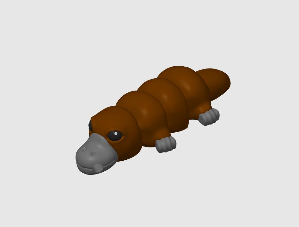 Platypus Keychain Fidget V3 3d model