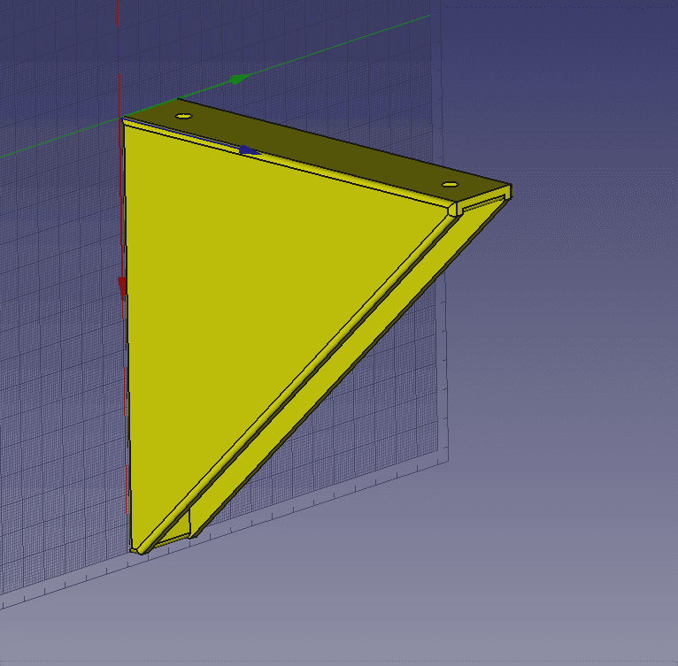 Basic Shelf Bracket 3d model