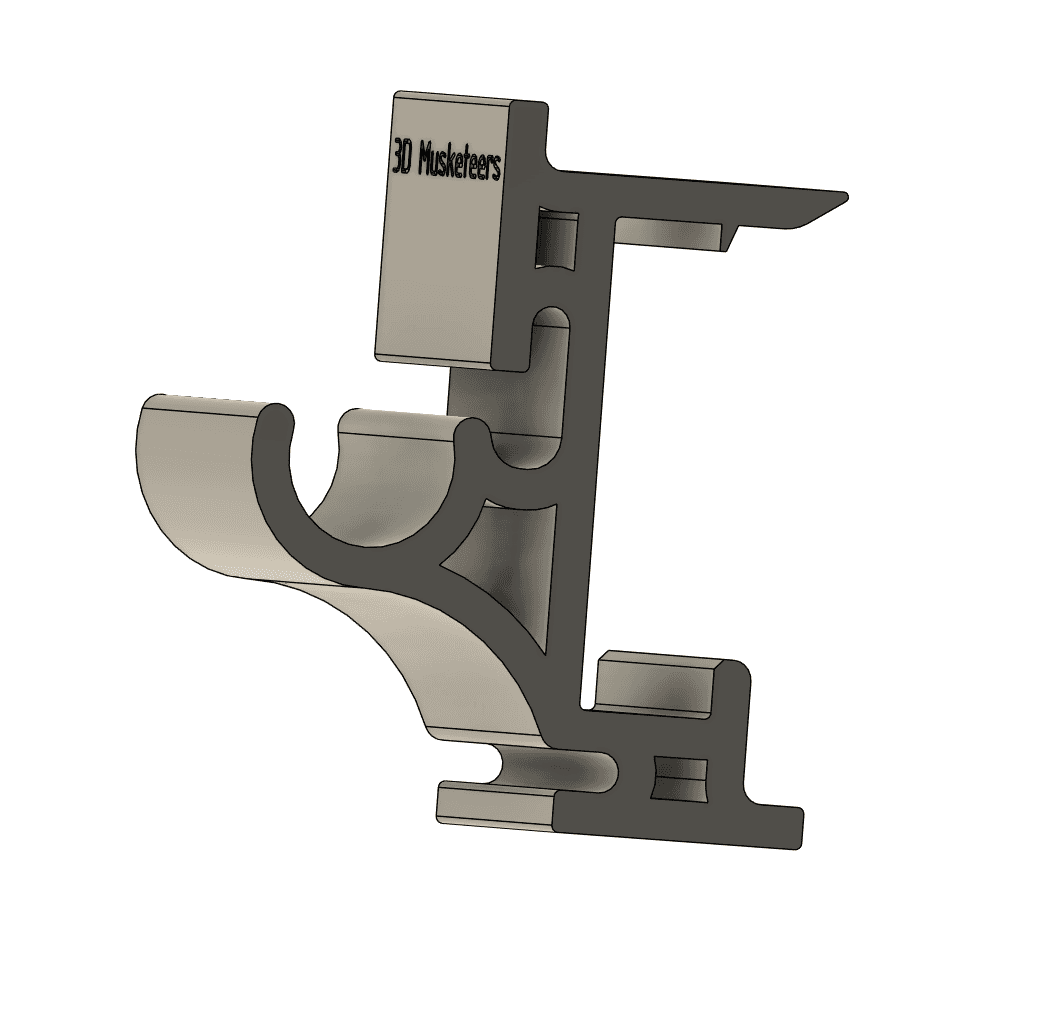 Curtain and Spool Holder for Sam's Club Industrial Shelves! 3d model