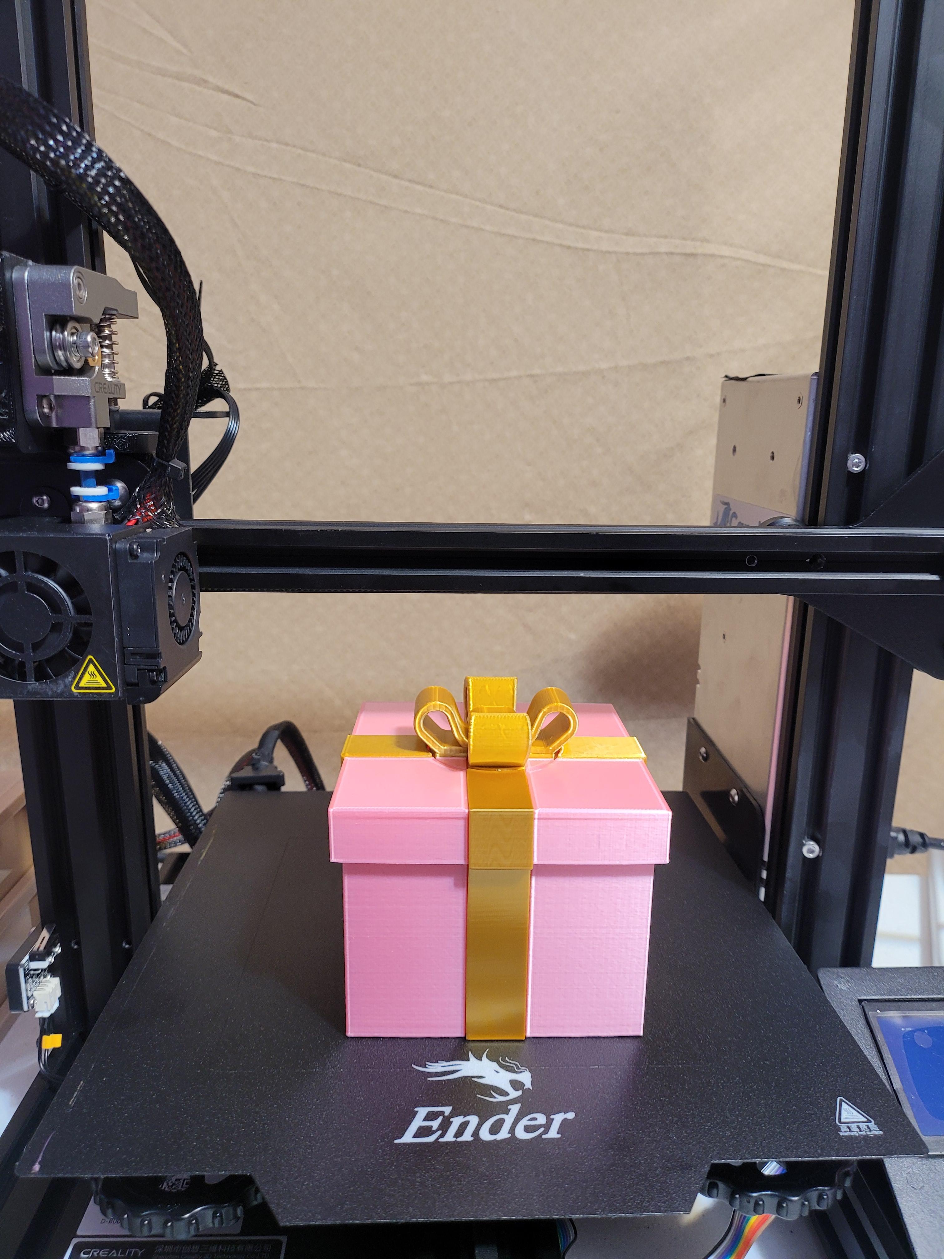 Gift Box #1  Print-In-Place  3d model