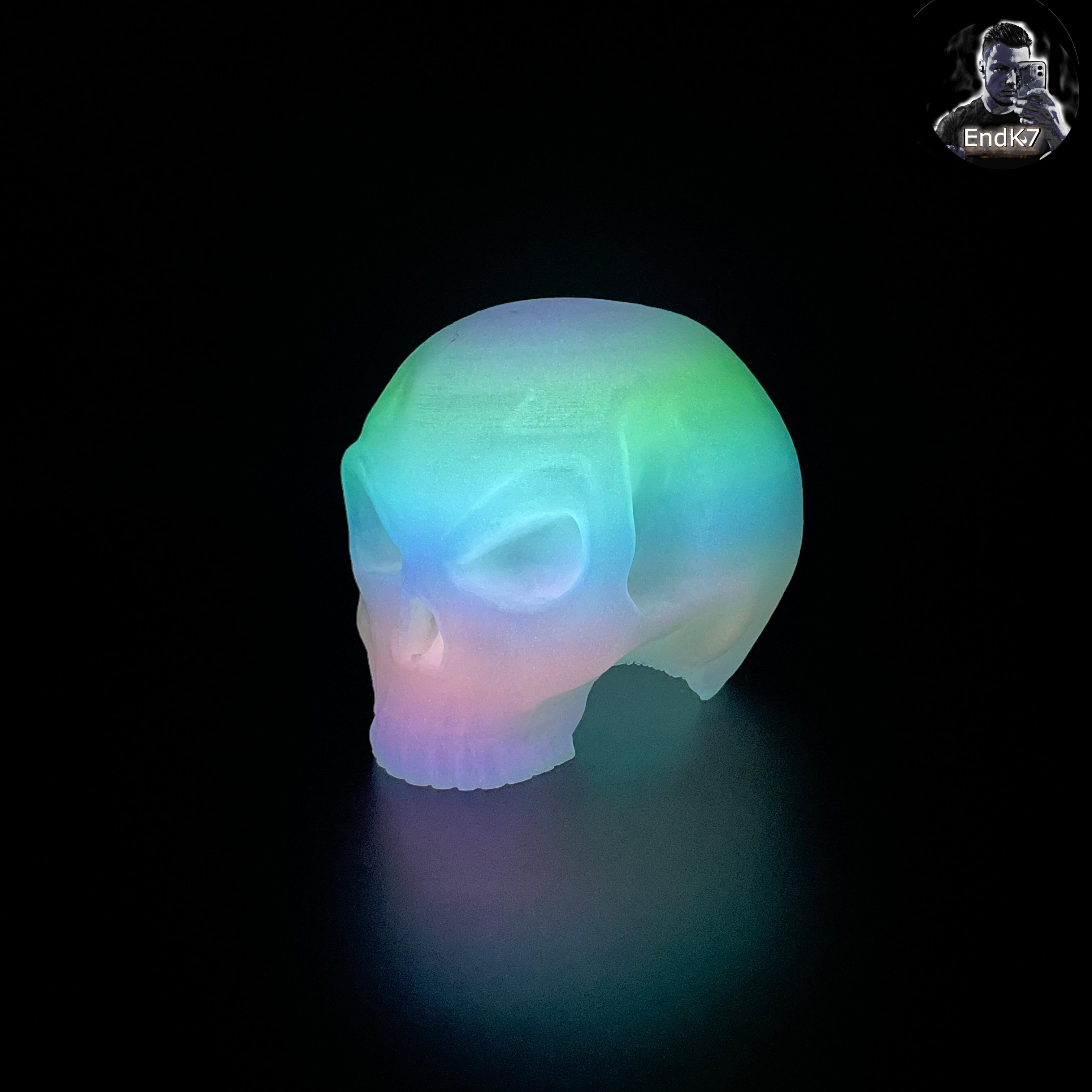 Skull Tealight - Sculpture - No Supports! 3d model