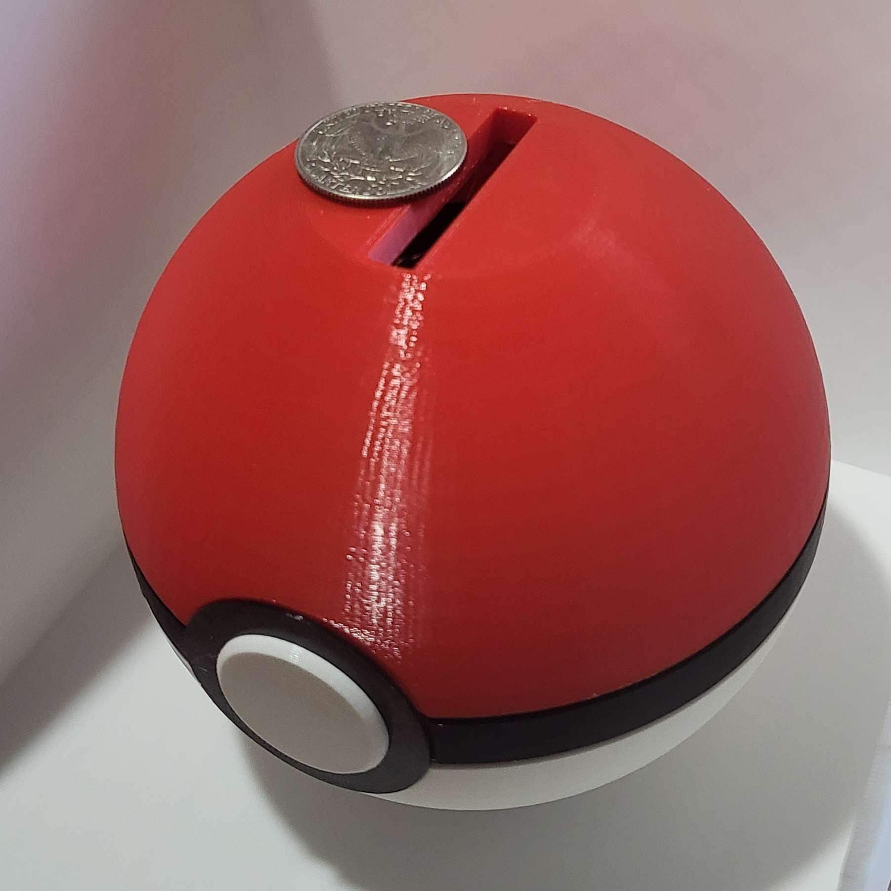 Pokeball/Premier ball Piggy Bank 3d model