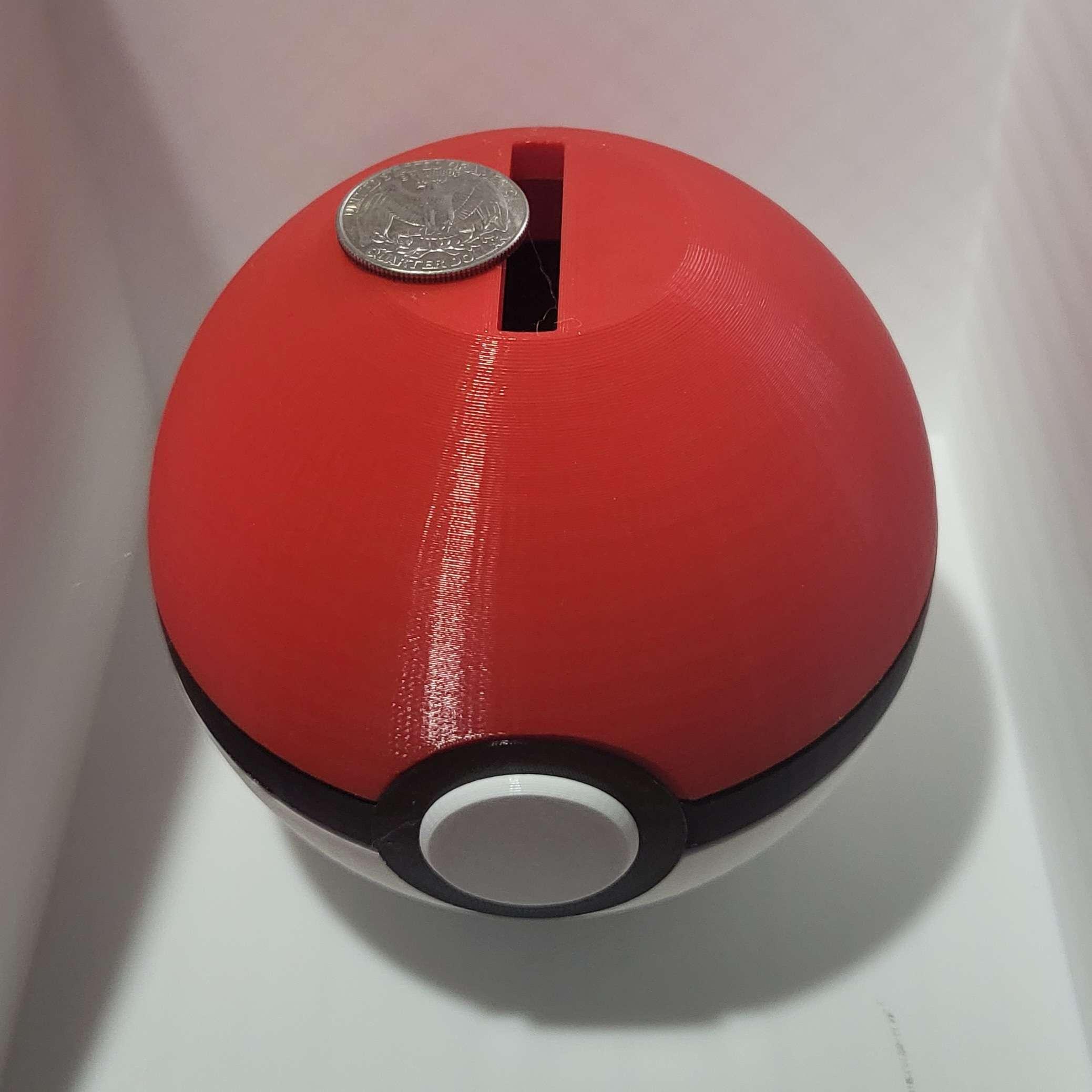 Pokeball/Premier ball Piggy Bank 3d model