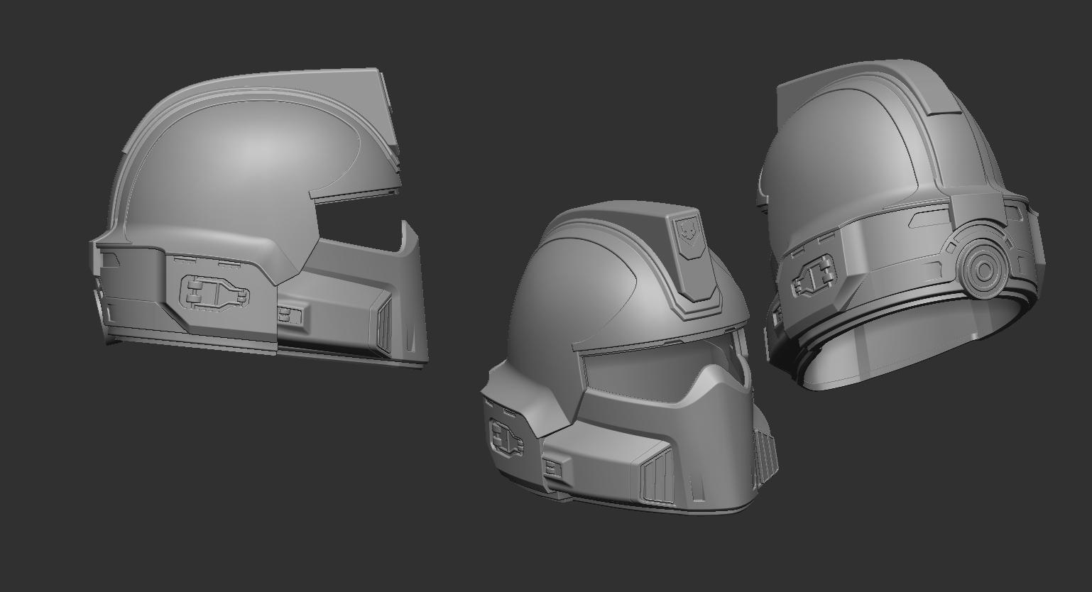 HELLDIVERS DP-40 HELMET 3d model