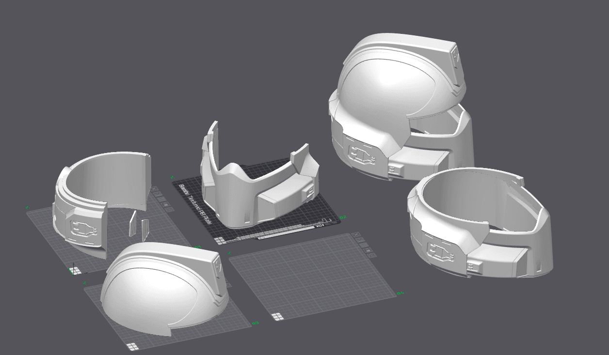 HELLDIVERS DP-40 HELMET 3d model