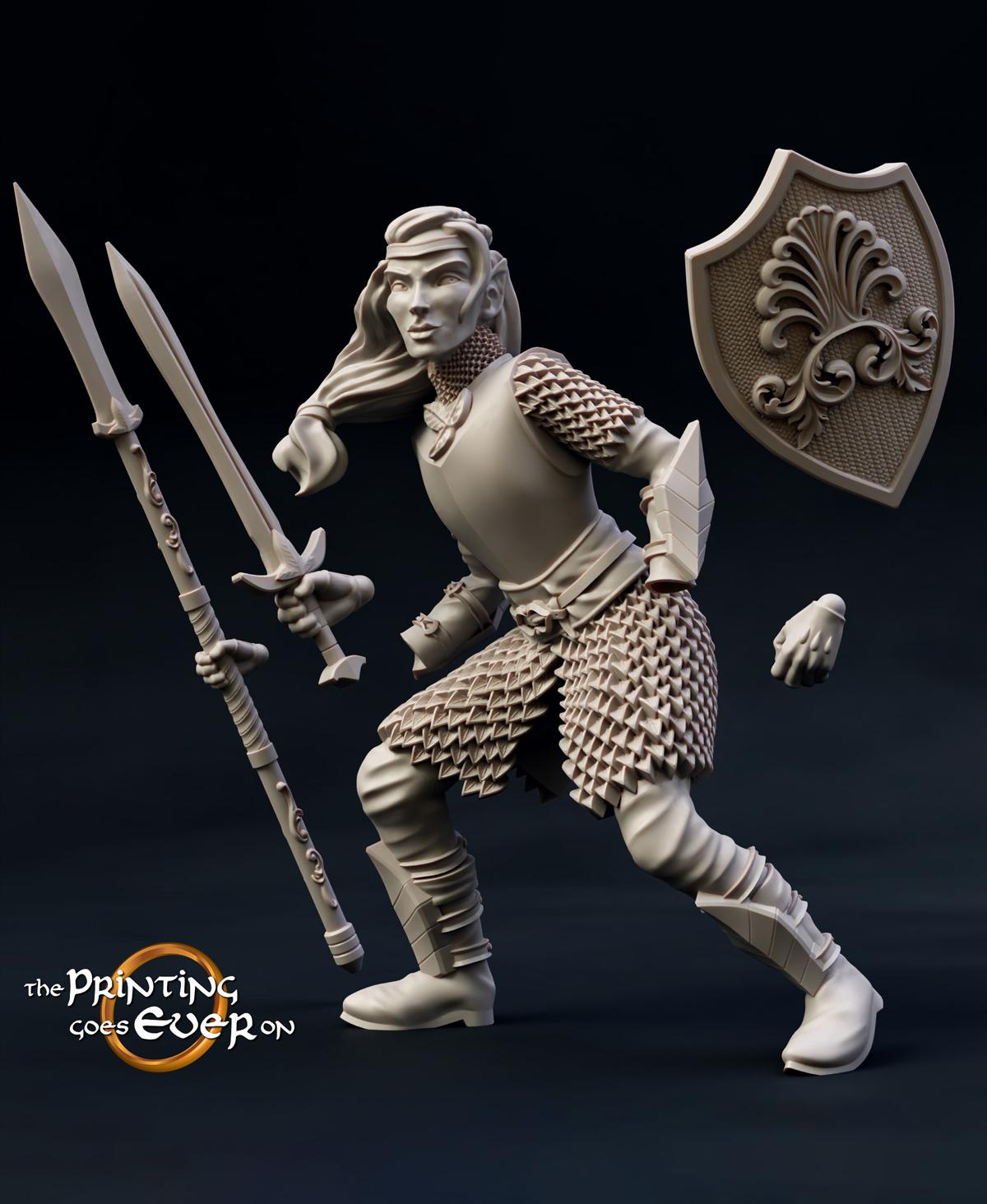 Modular Brightwood Defender - Female 3d model