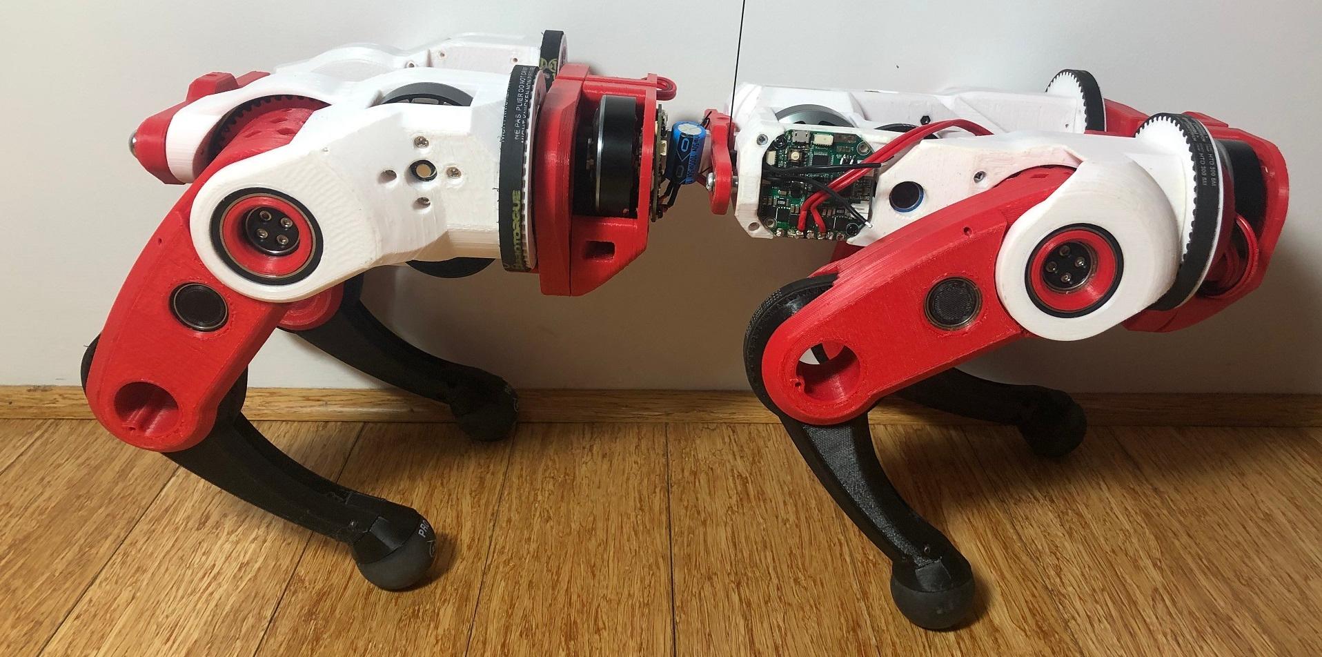 full 3d printed BLDC quadruped  3d model