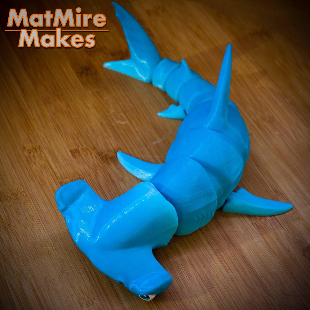 Hammerhead Shark - Articulated Figure 3d model