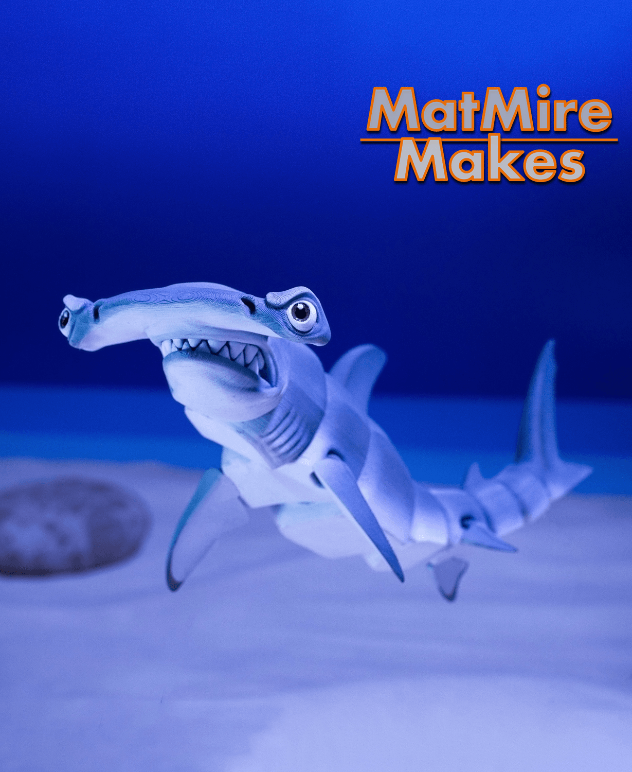 Hammerhead Shark - Articulated Figure 3d model