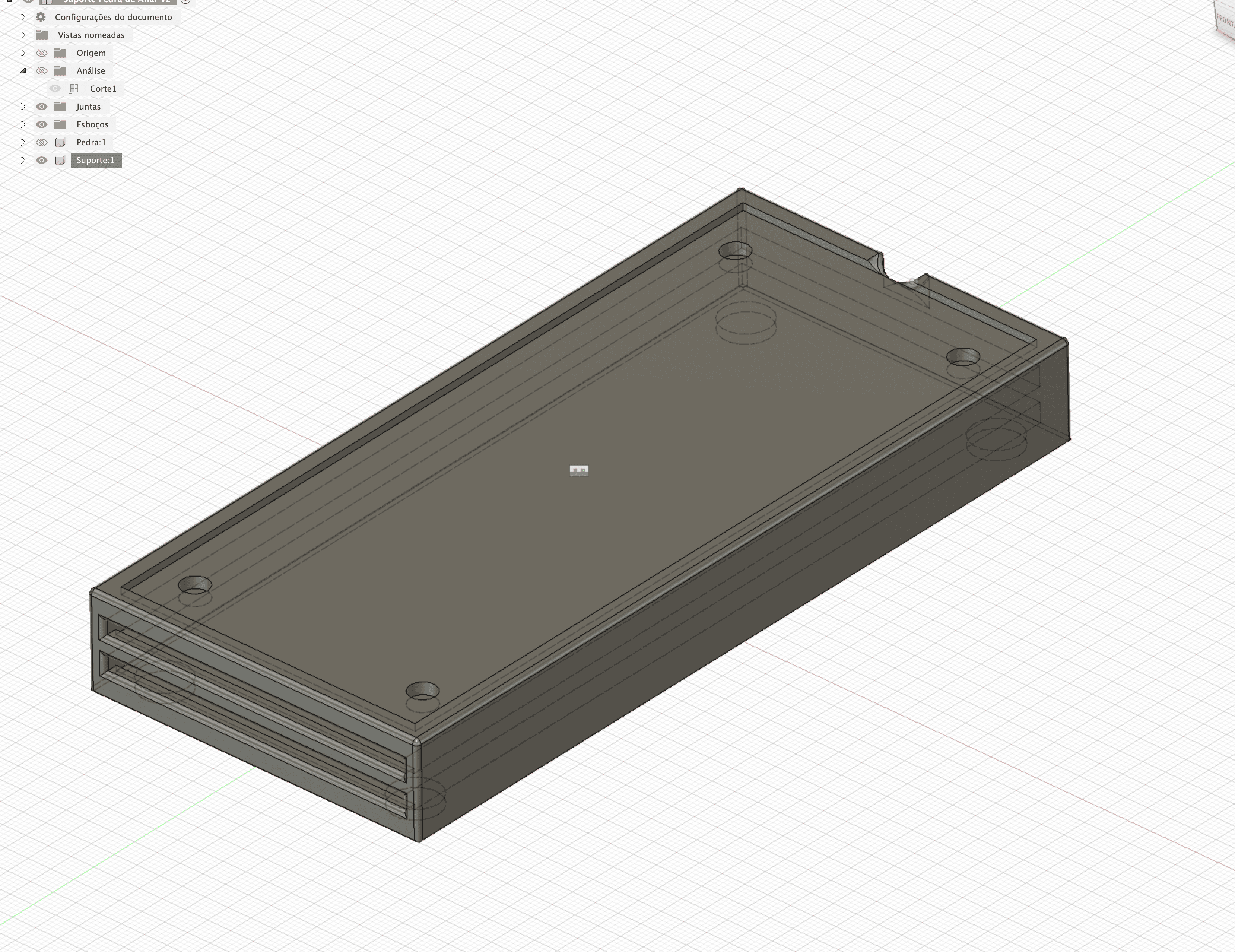 Sharpening stone support 3d model