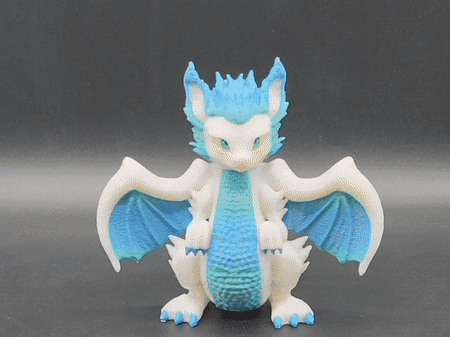 CUTE BABY DRAGON BOBBLEHEAD 3d model