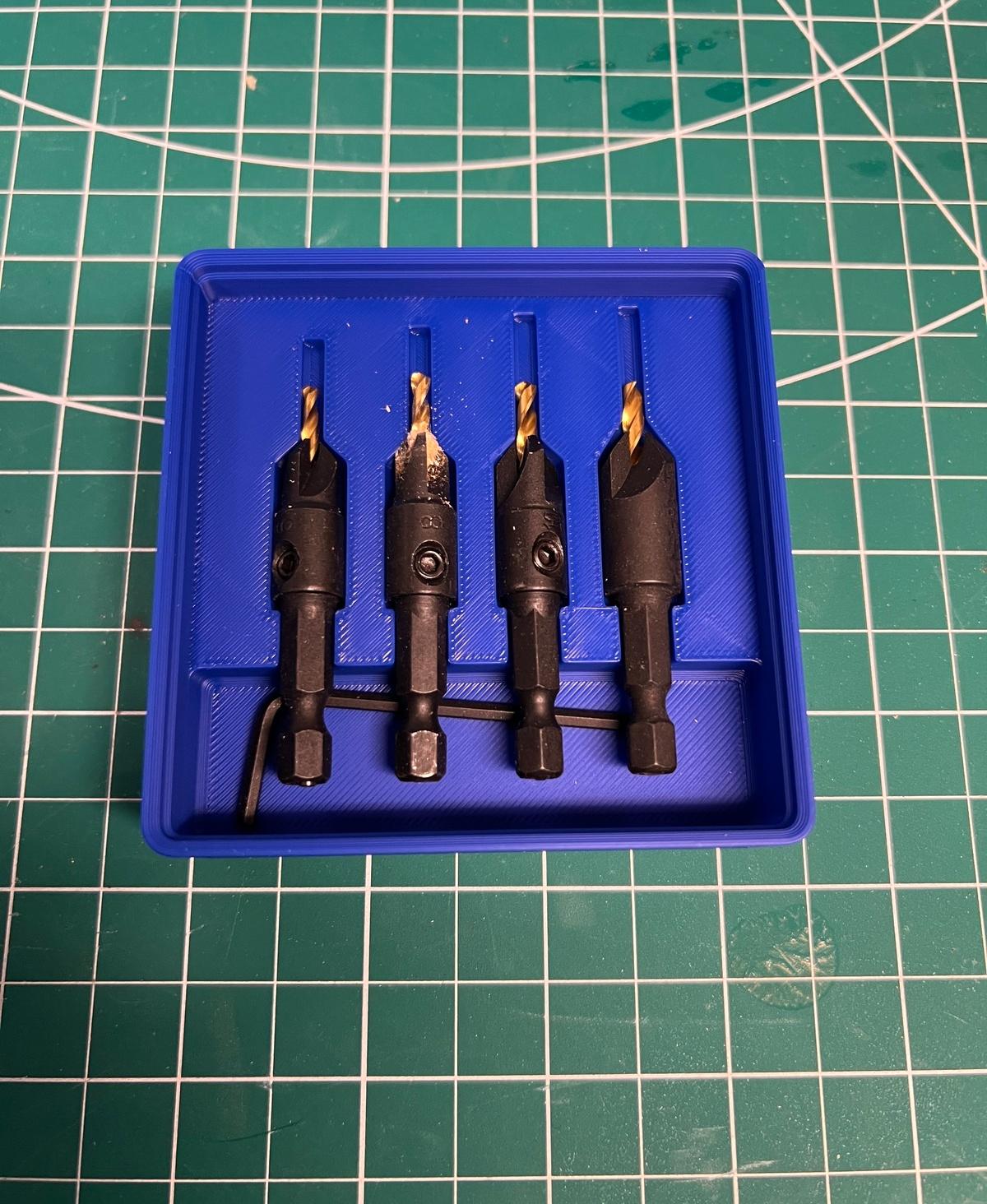 Gridfinity Countersink Set Holder 3d model