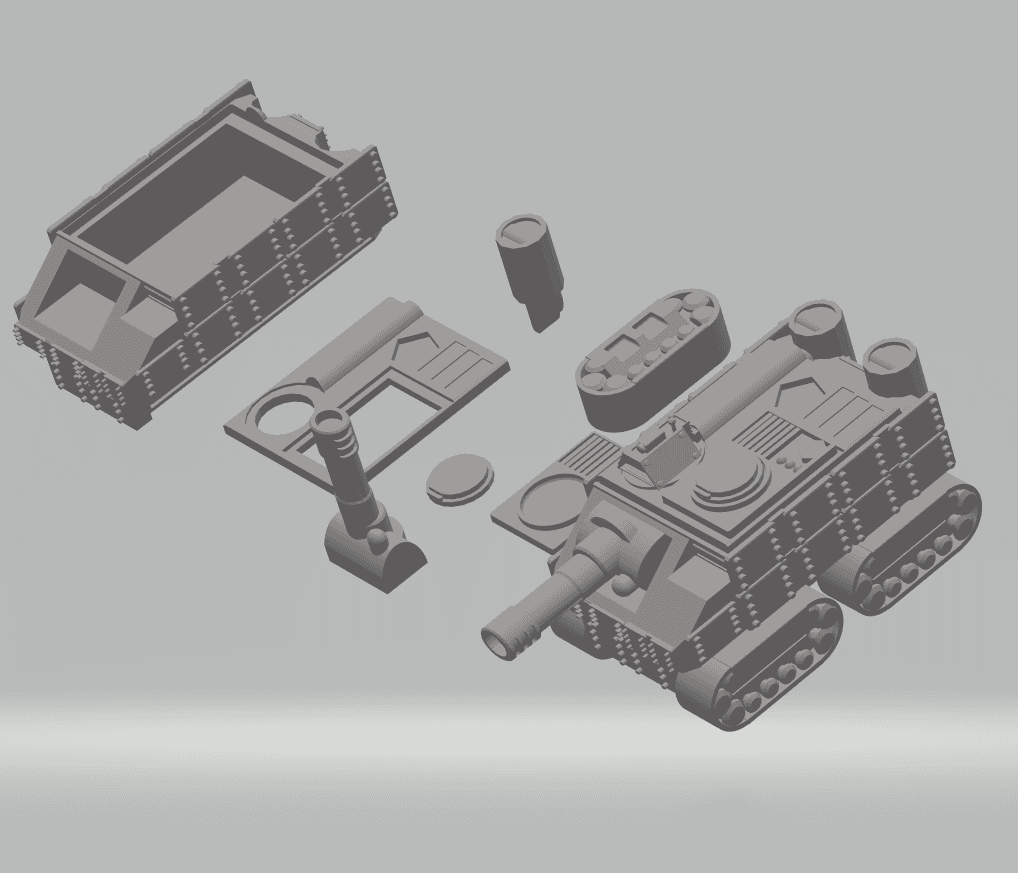 FHW Tunnel Rats MTRC tank Kit  3d model