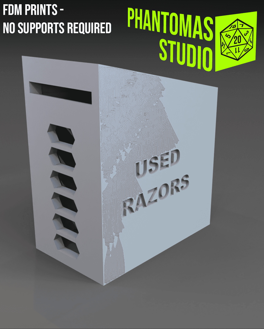 Disposable Razor Container 3d model