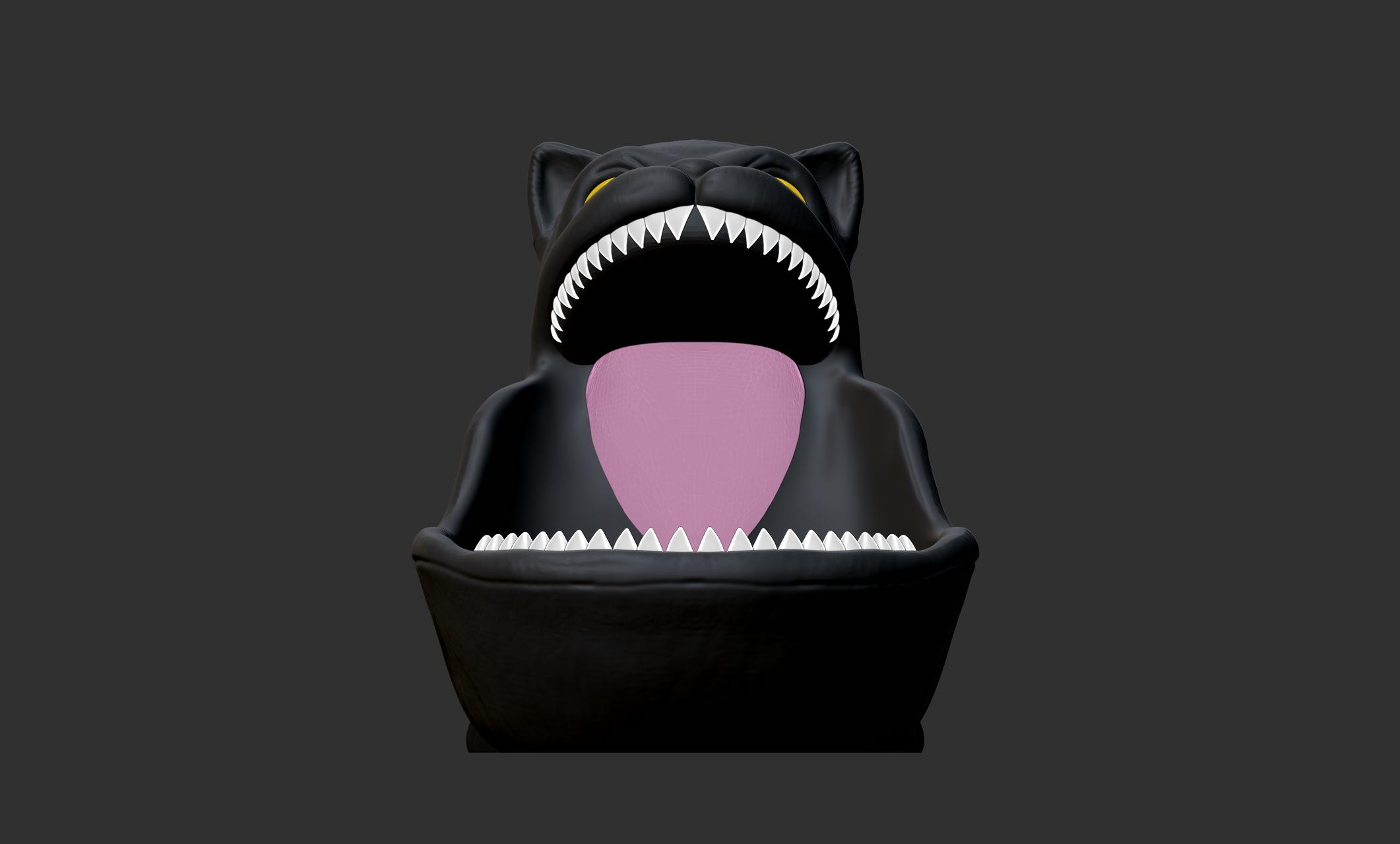 Scaredy Cat Candy Bowl 3d model