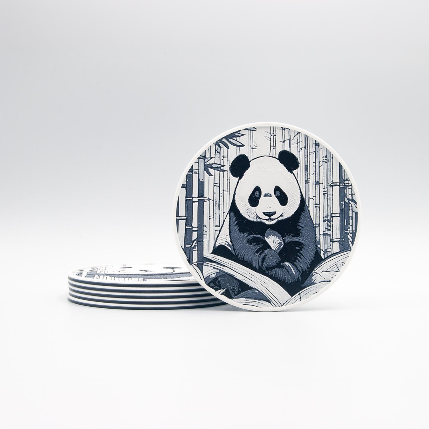 Giant Panda Coasters 3d model