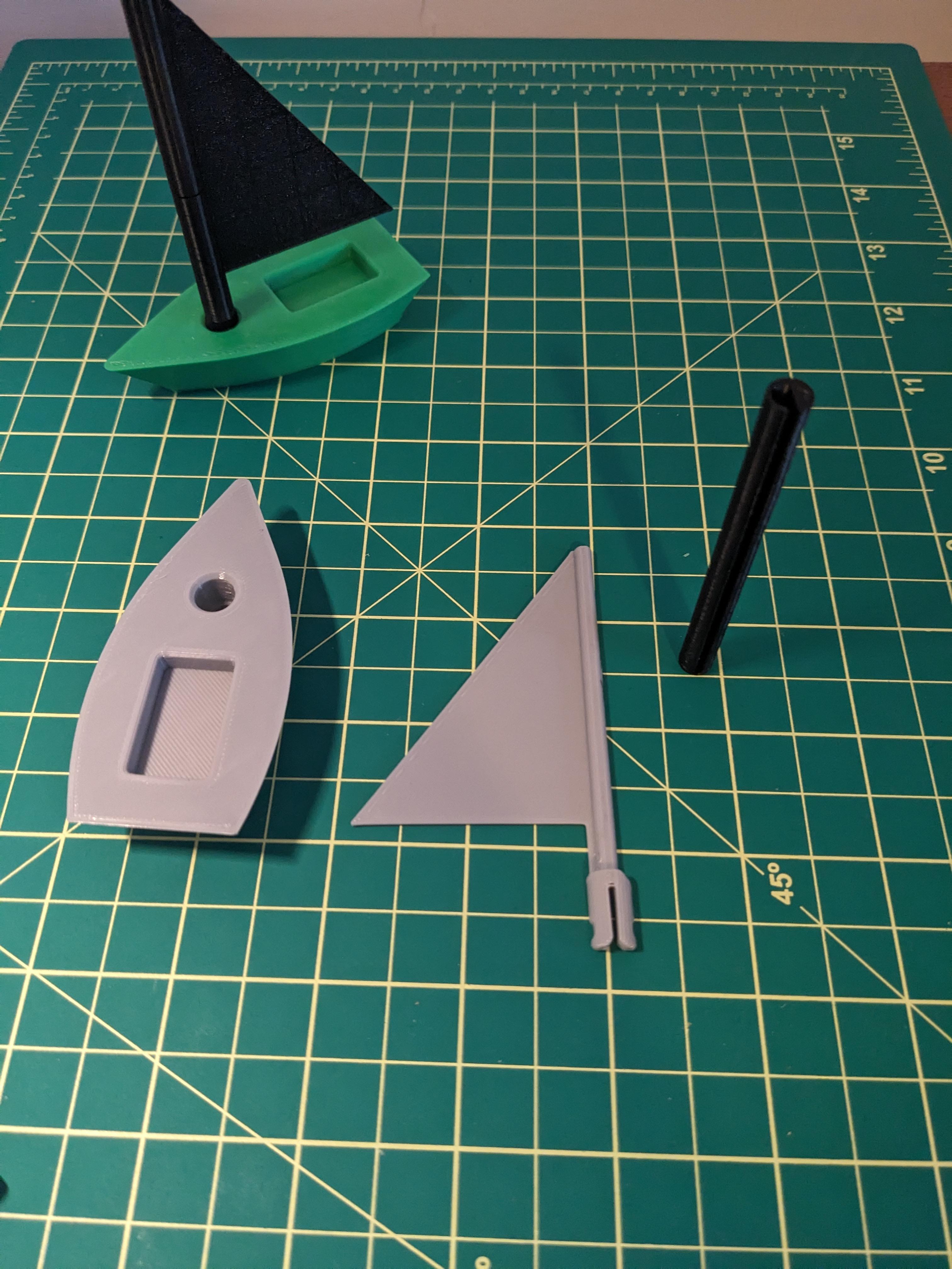 Mini Sailboat Laser 3d model