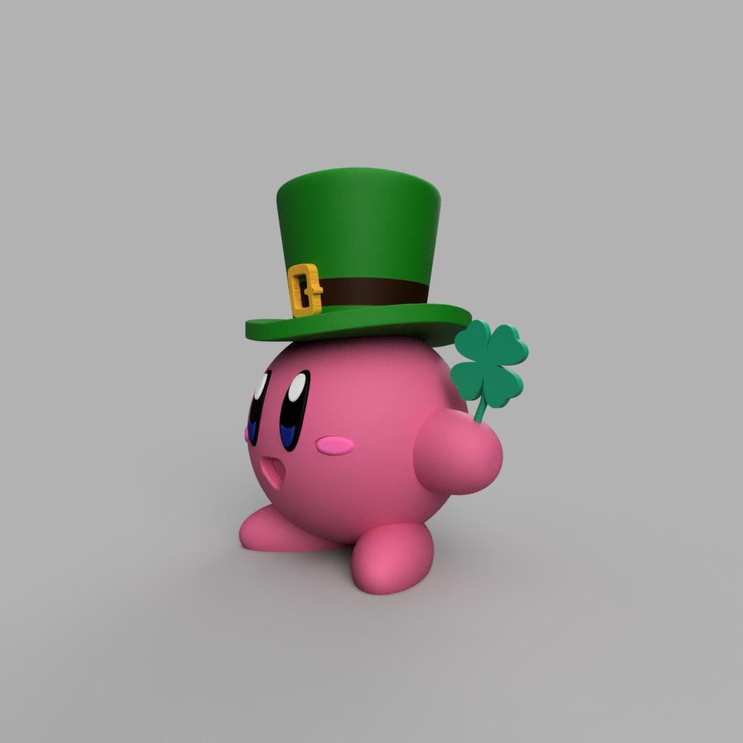 kirby St.Patrick #StPatricksRemix 3d model