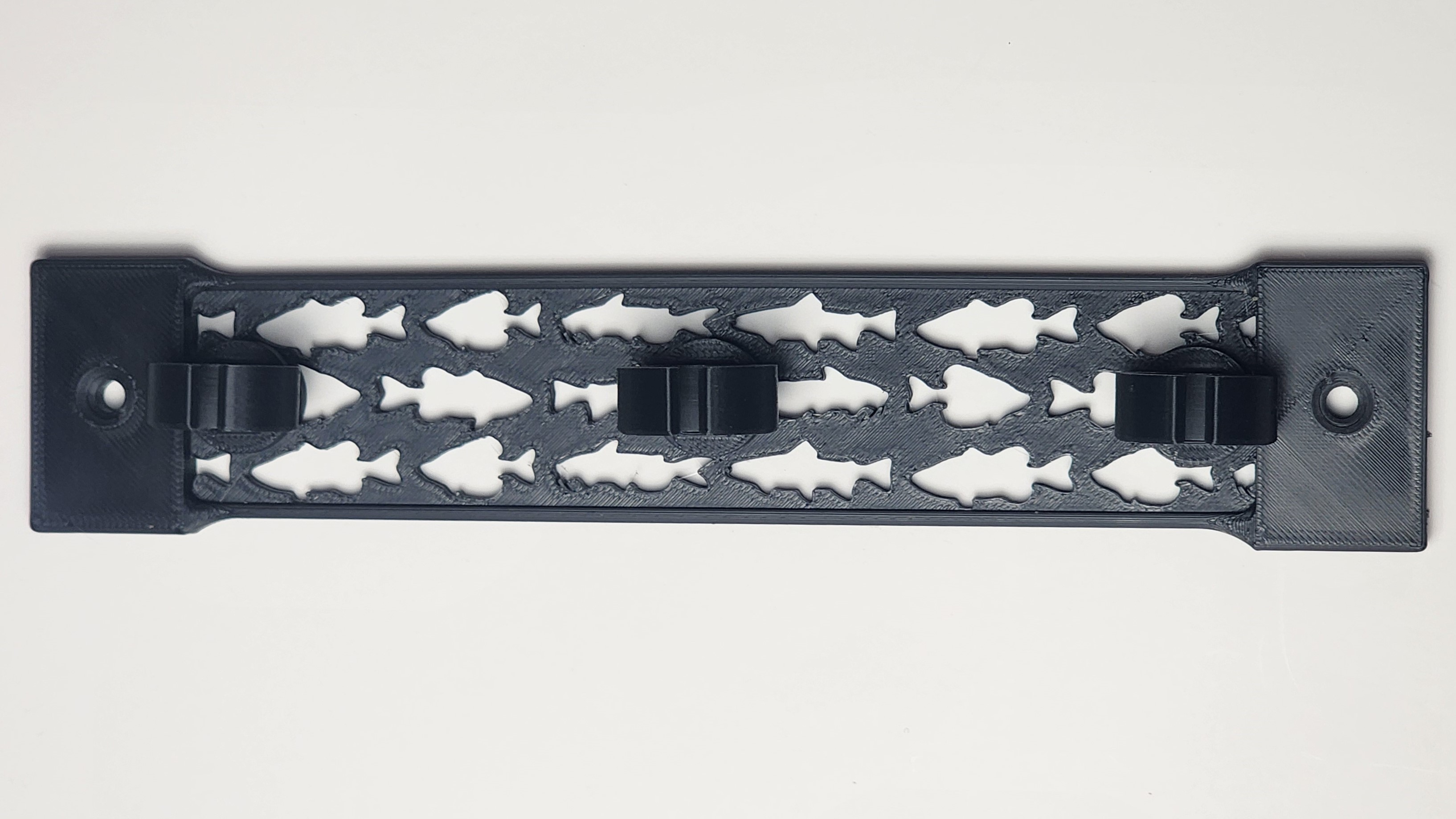 Modular Fishing Rod Wall Mount 3d model