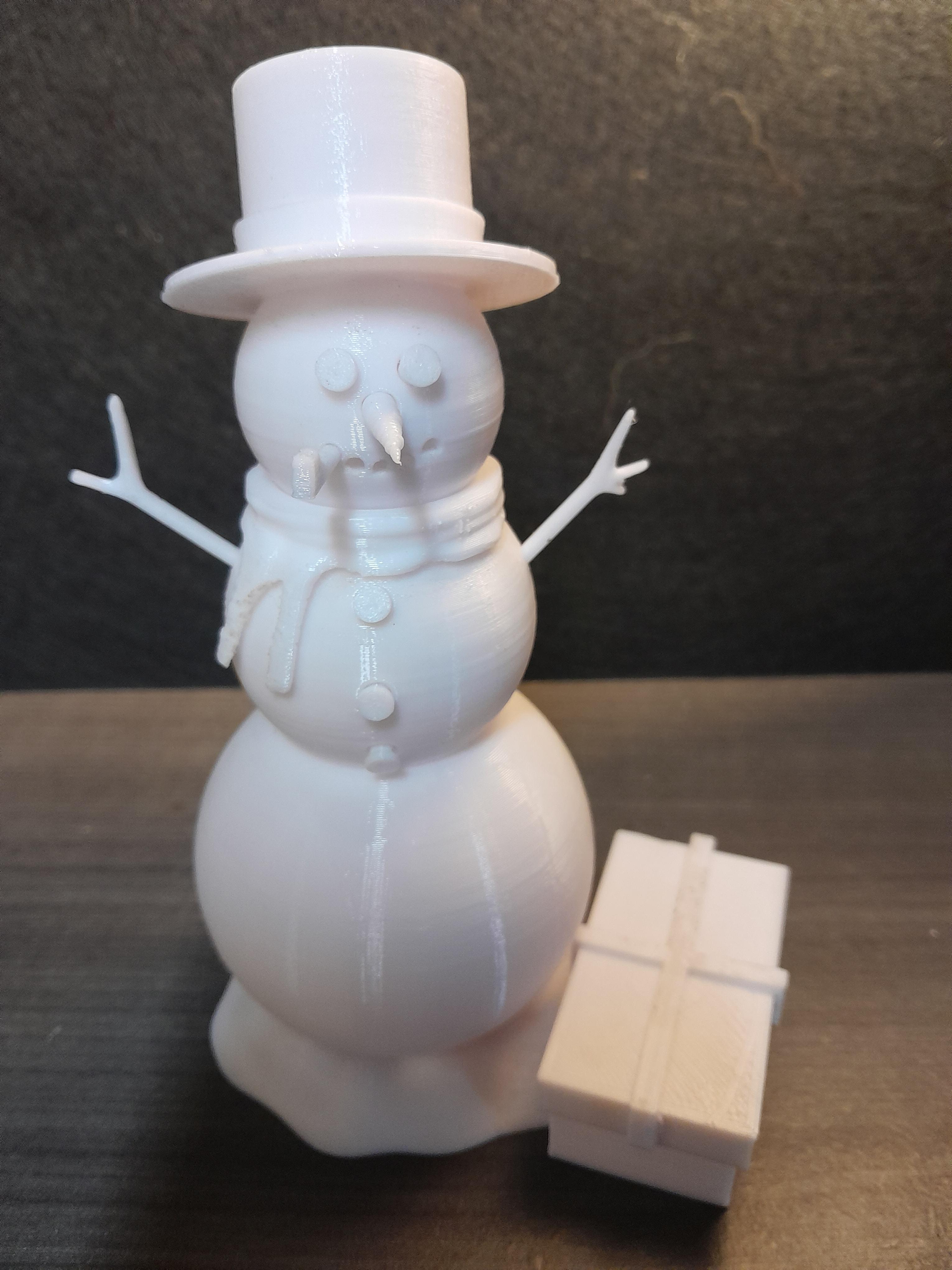 Snowman Christmas Ornament 3d model