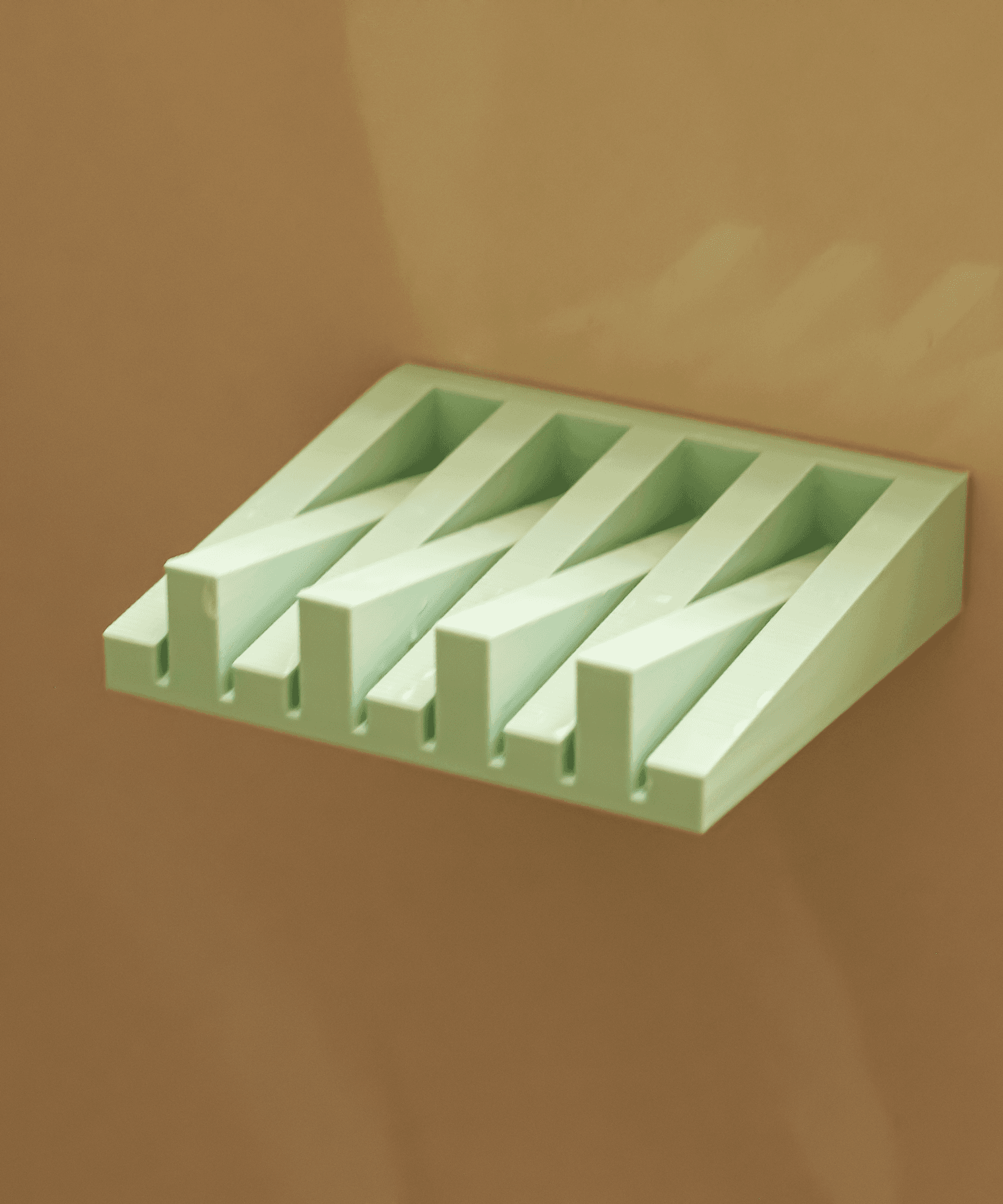 Floating Soap Holder - 3D Printable Wall-Mounted Solution 3d model