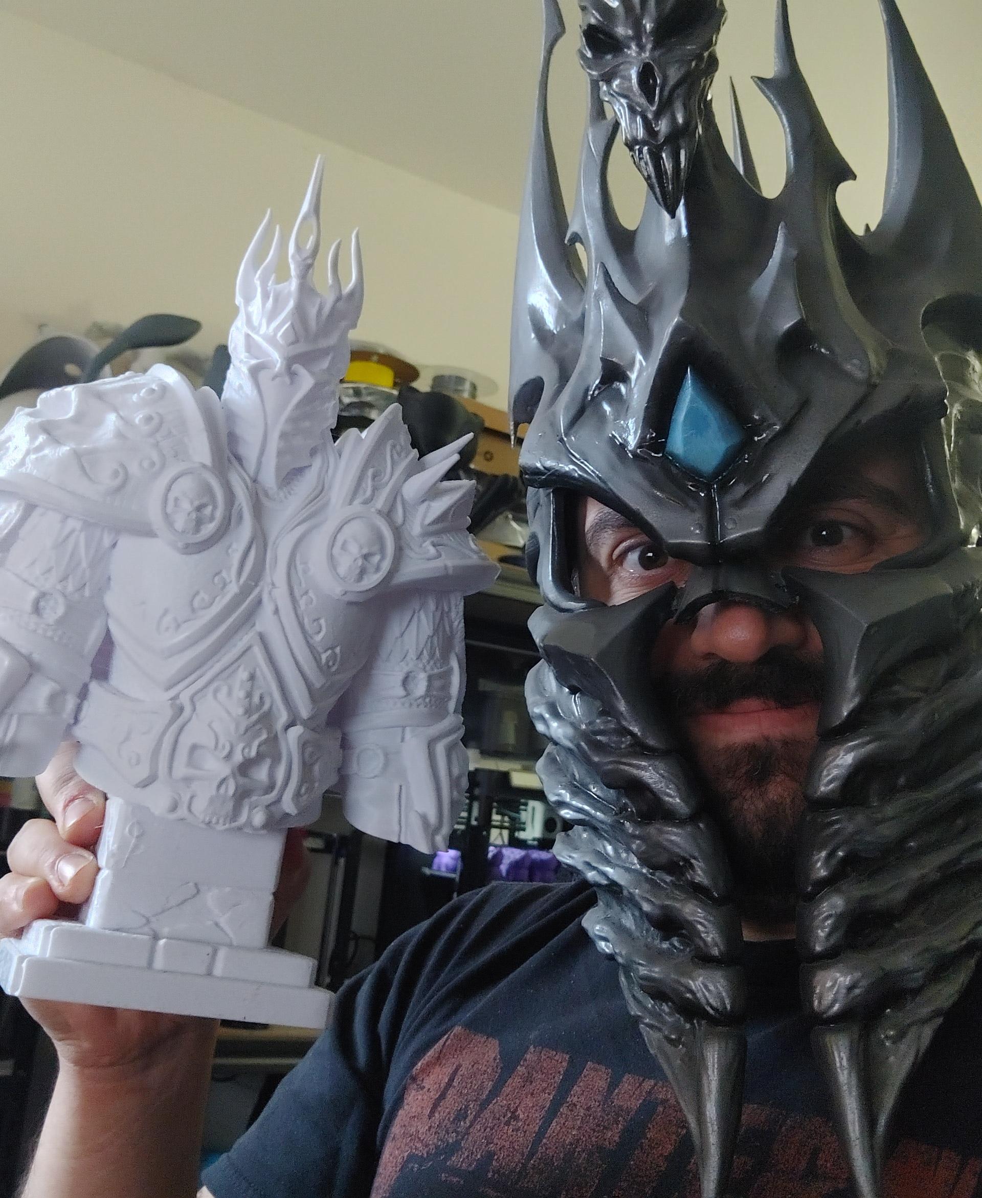 Lich King bust - WoW (Pre-Supported) 3d model