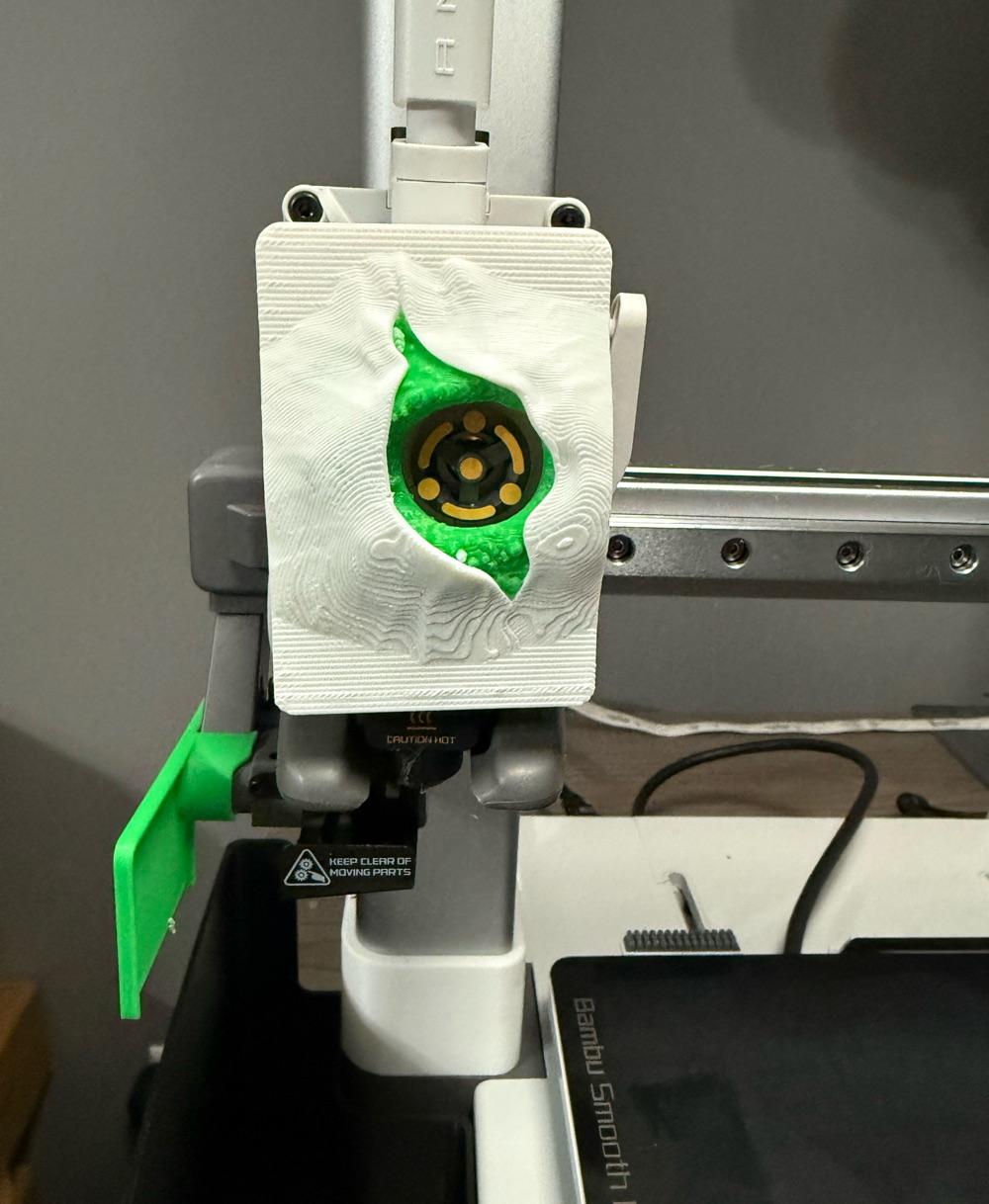 Eye Extruder Cover for Bambu A1/A1 Mini - On the A1 - 3d model