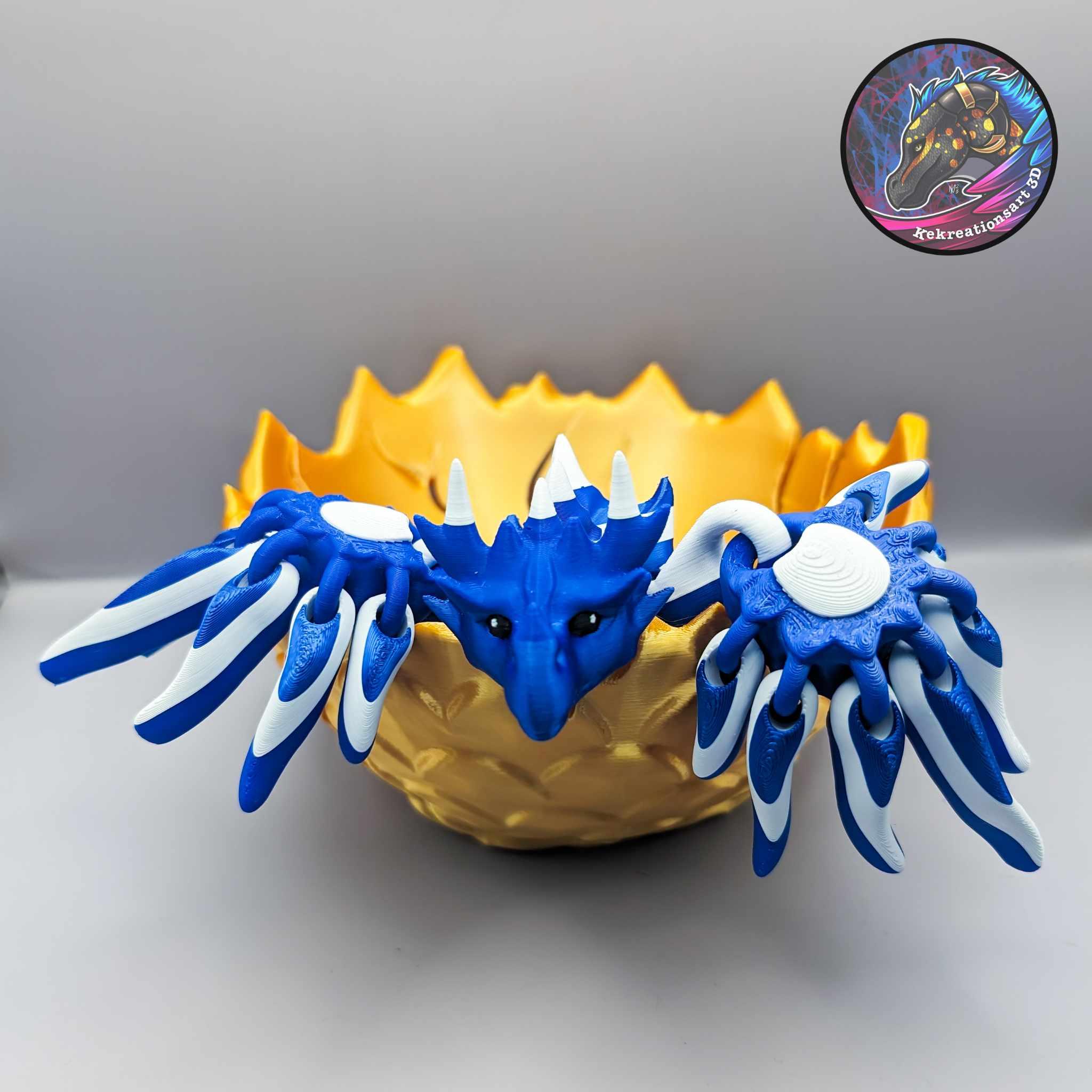 Cracked Dragon Egg Bowl Display 3d model