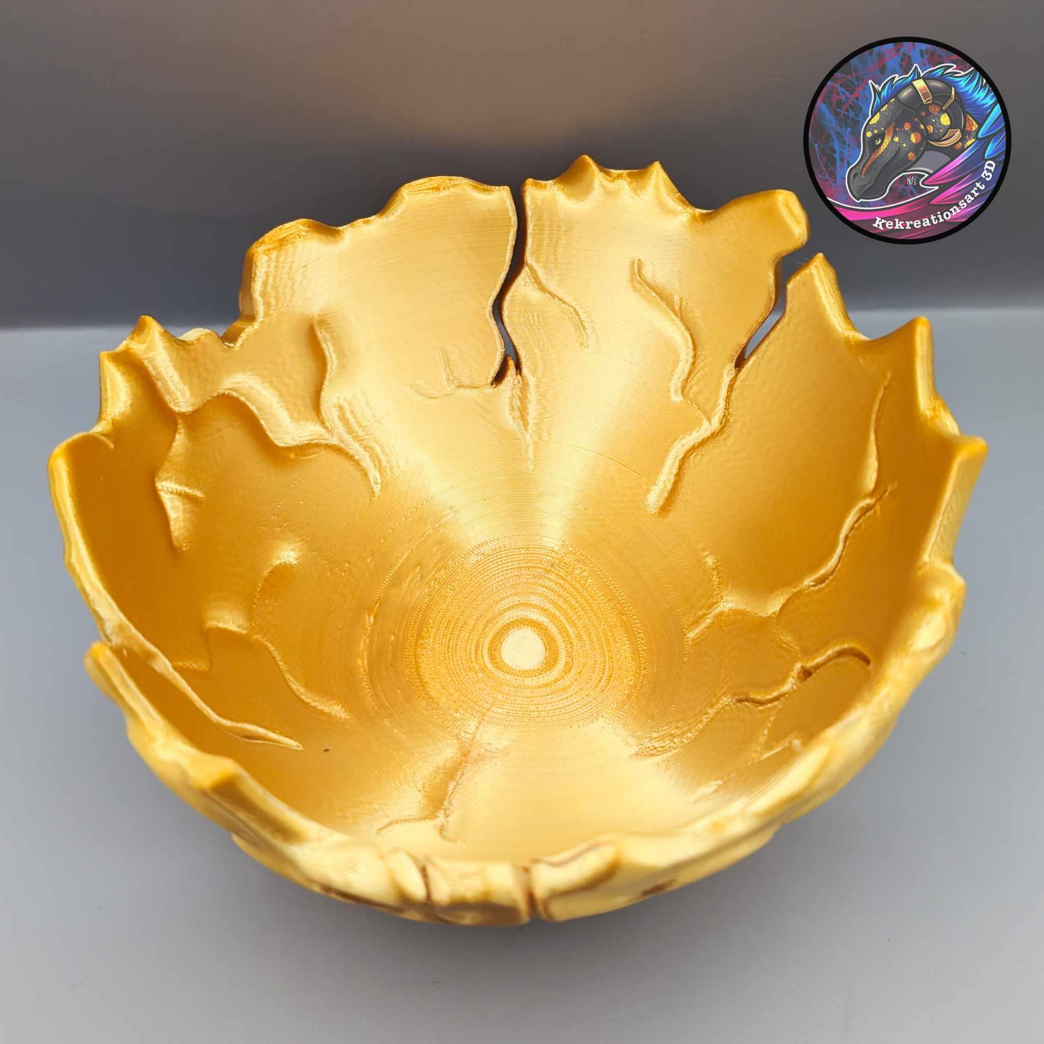 Cracked Dragon Egg Bowl Display 3d model