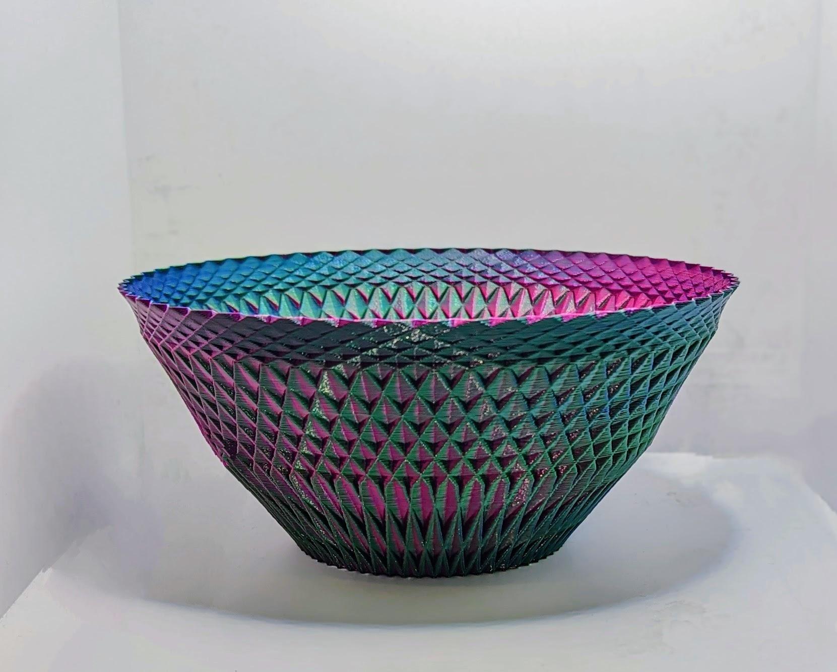 Bowl with Small Facets 3d model