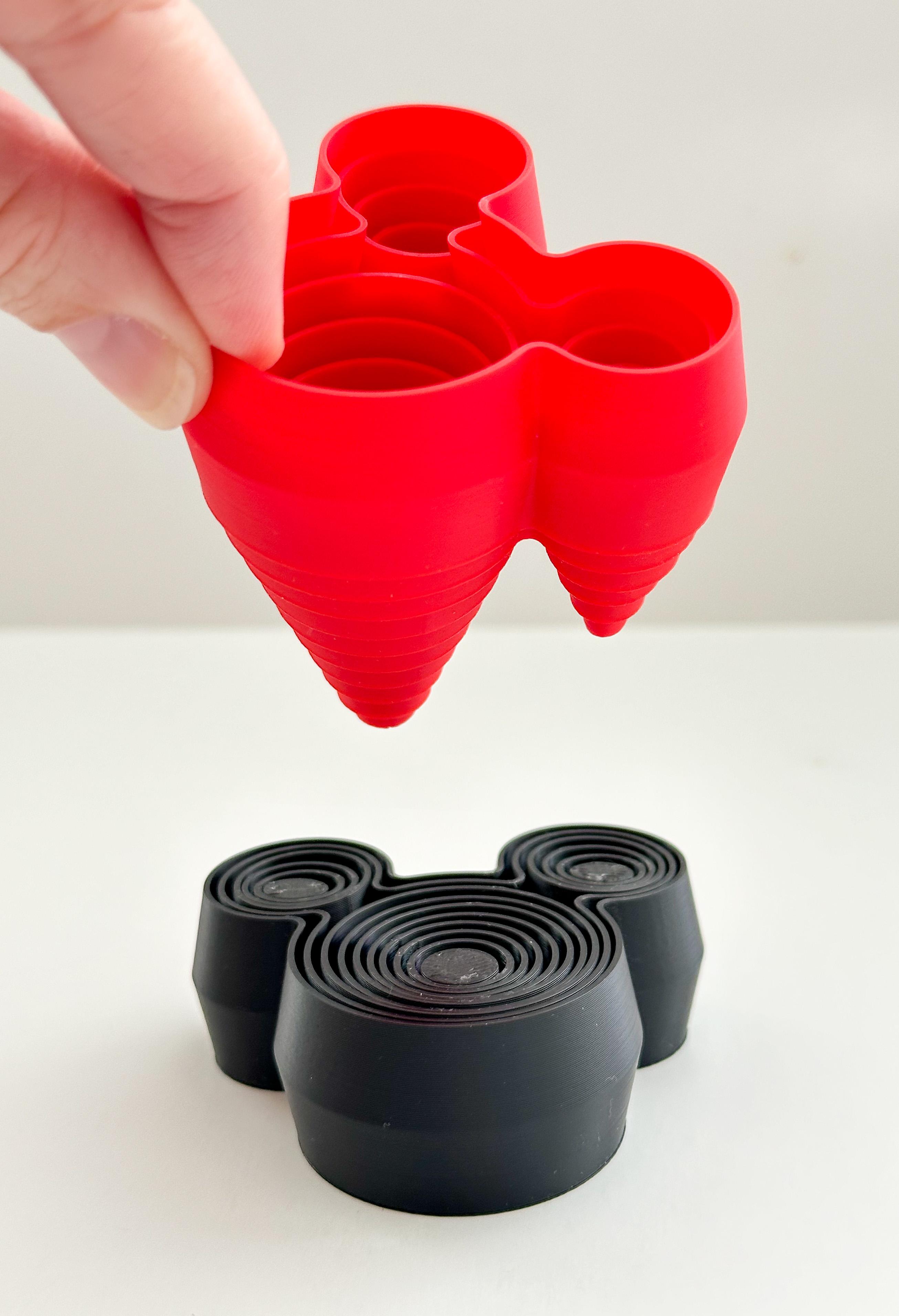 Mickey Mouse Inspired Layered Fidget Toy 3d model