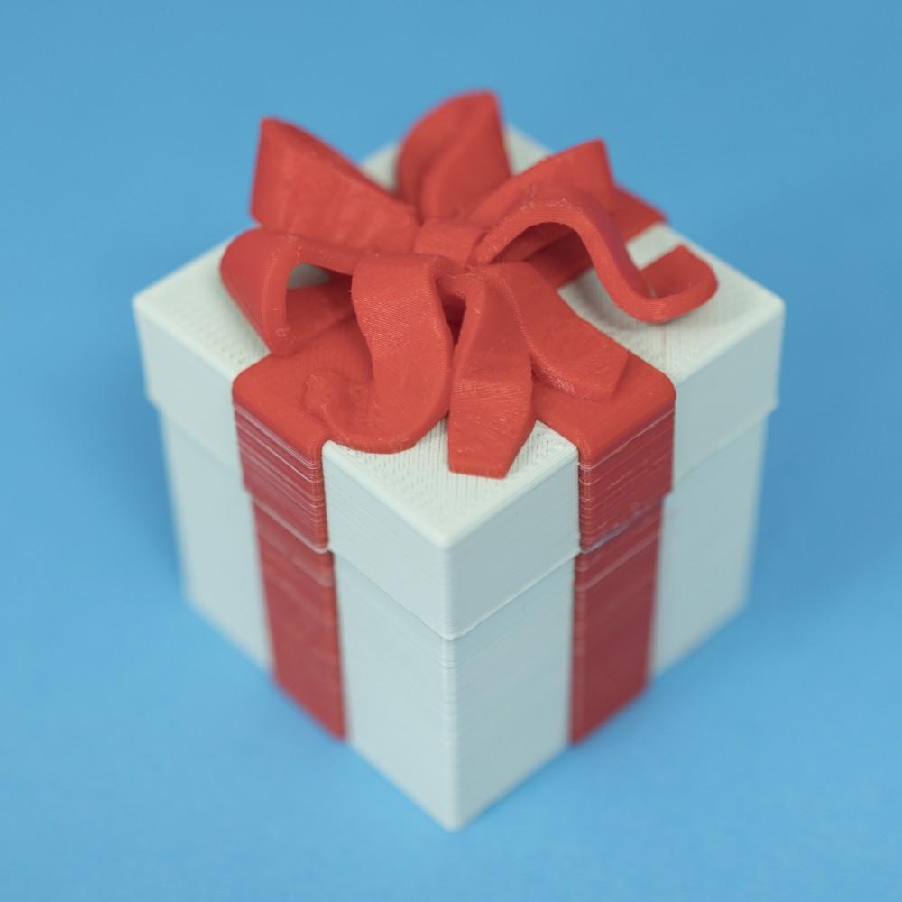 Gift Box Container (Dual Color Version) 3d model