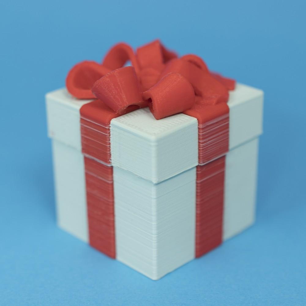 Gift Box Container (Dual Color Version) 3d model